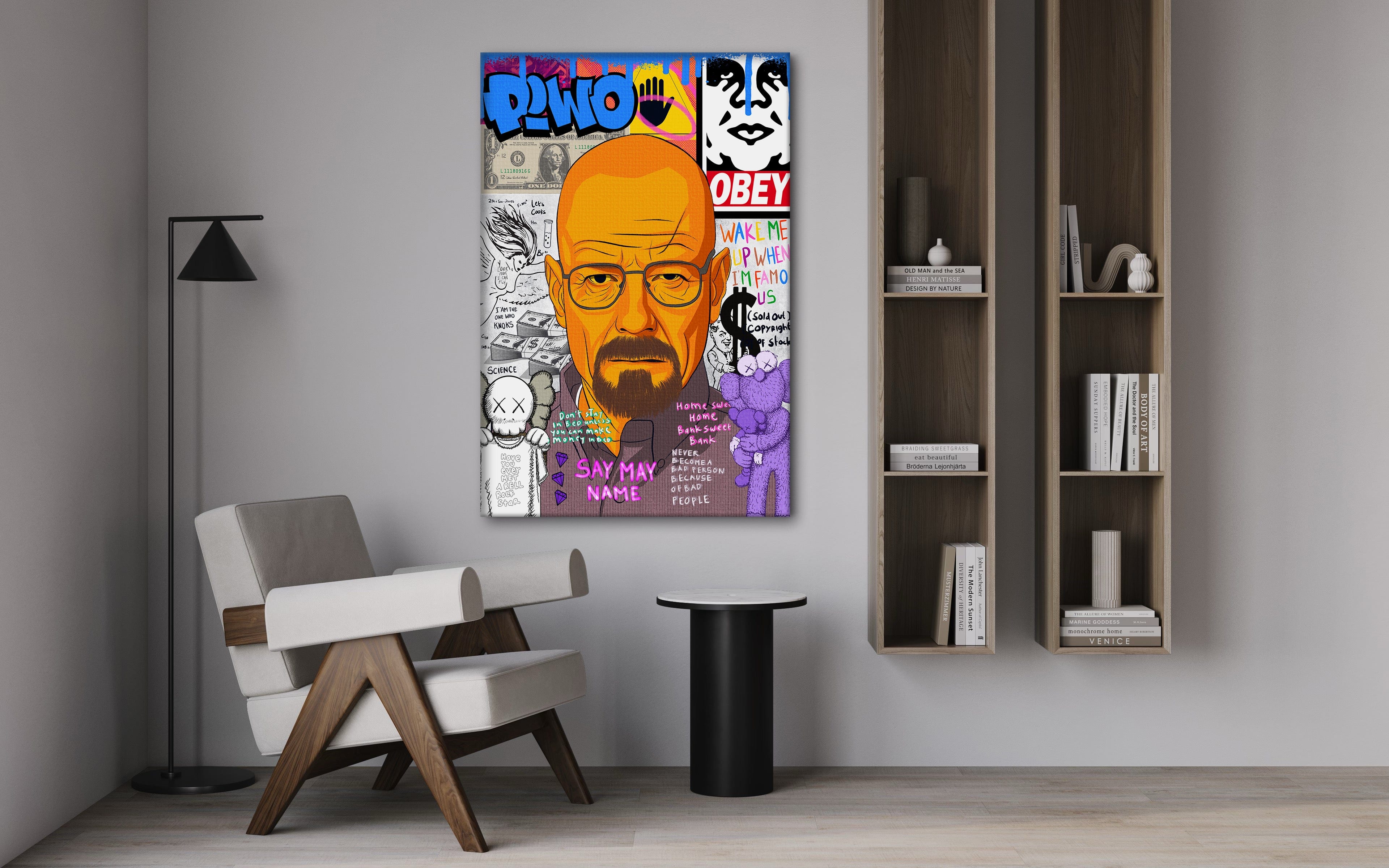 Say my Name Walter - Leinwandbild Pop Art