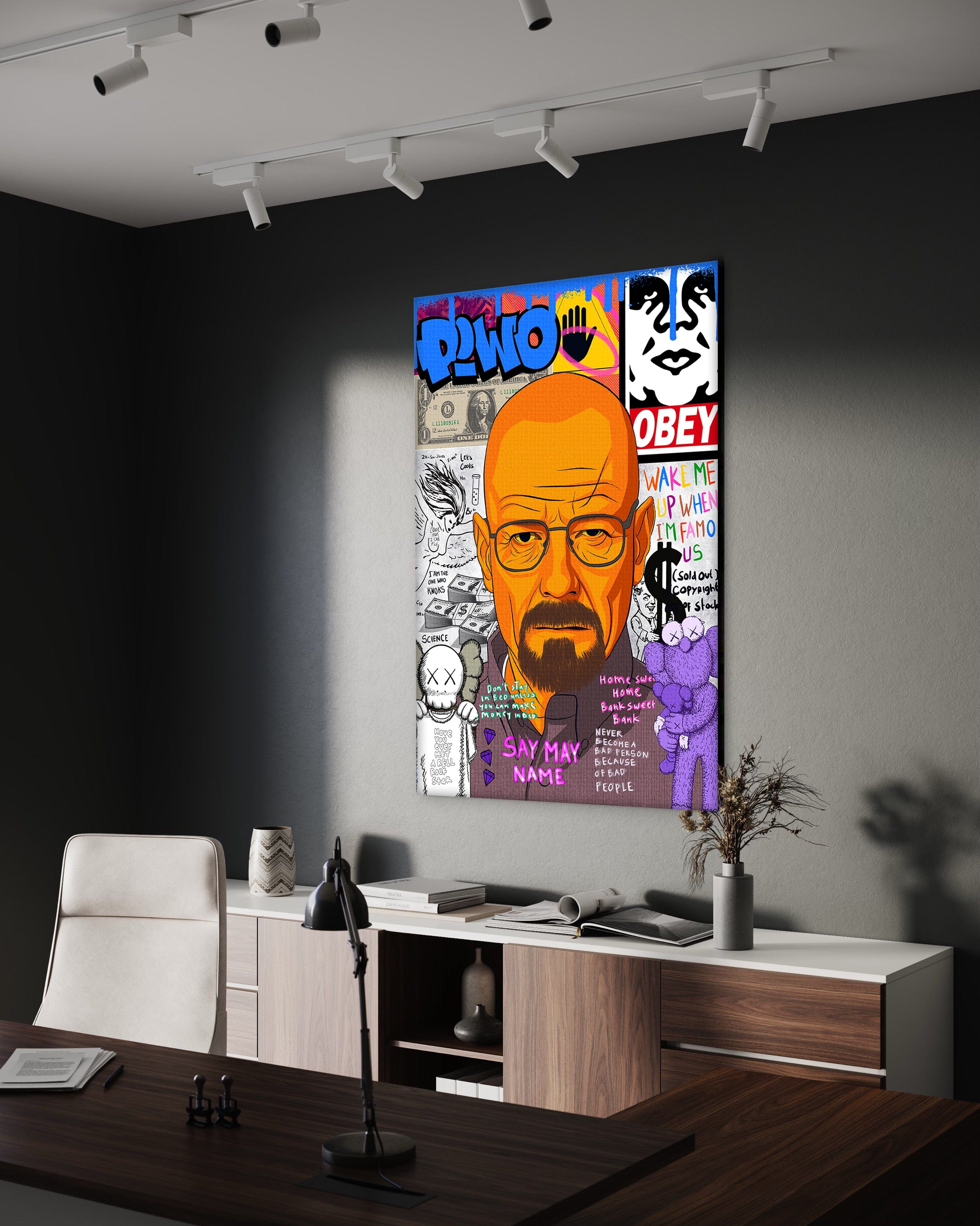 Say my Name Walter - Leinwandbild Pop Art