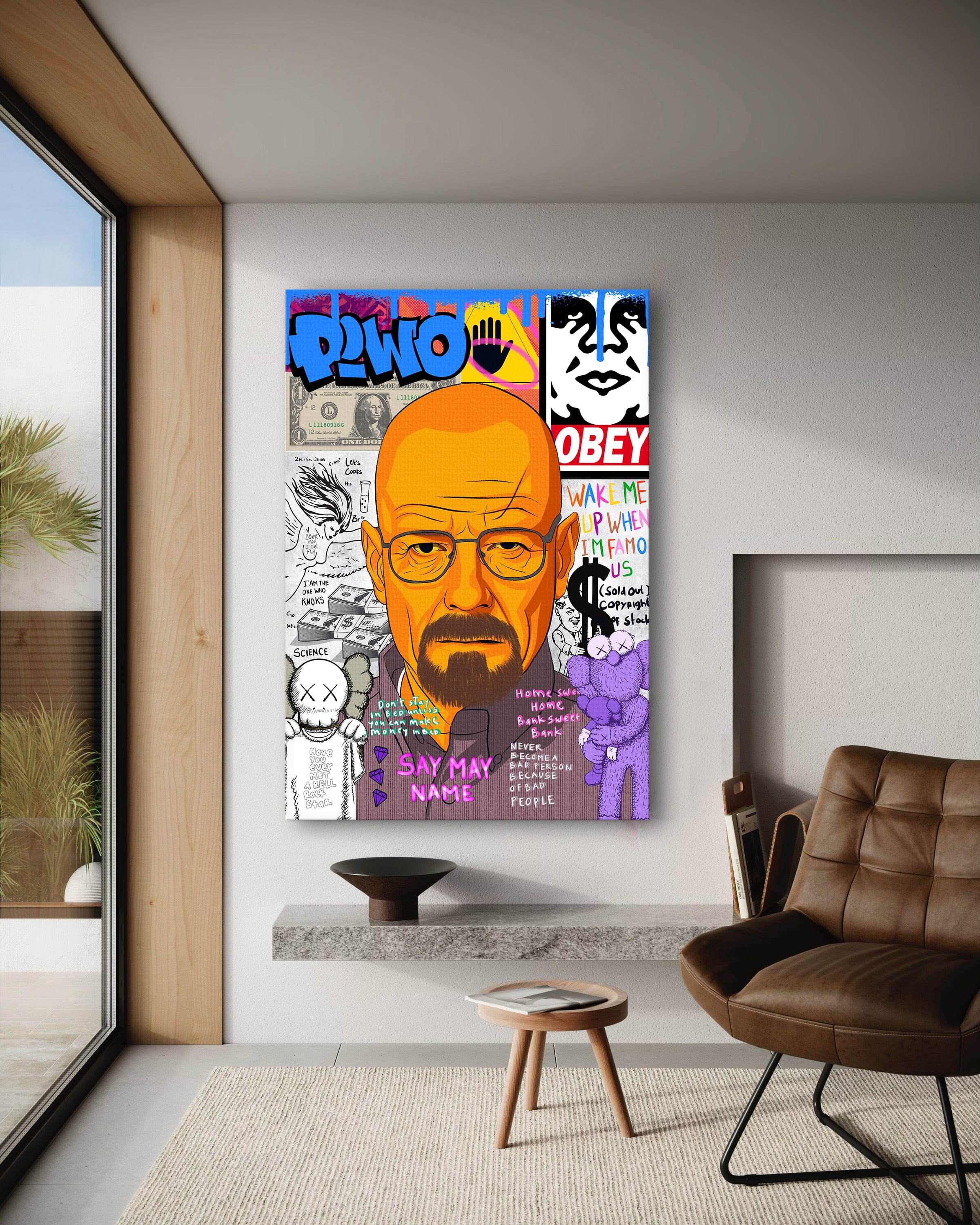 Say my Name Walter - Leinwandbild Pop Art