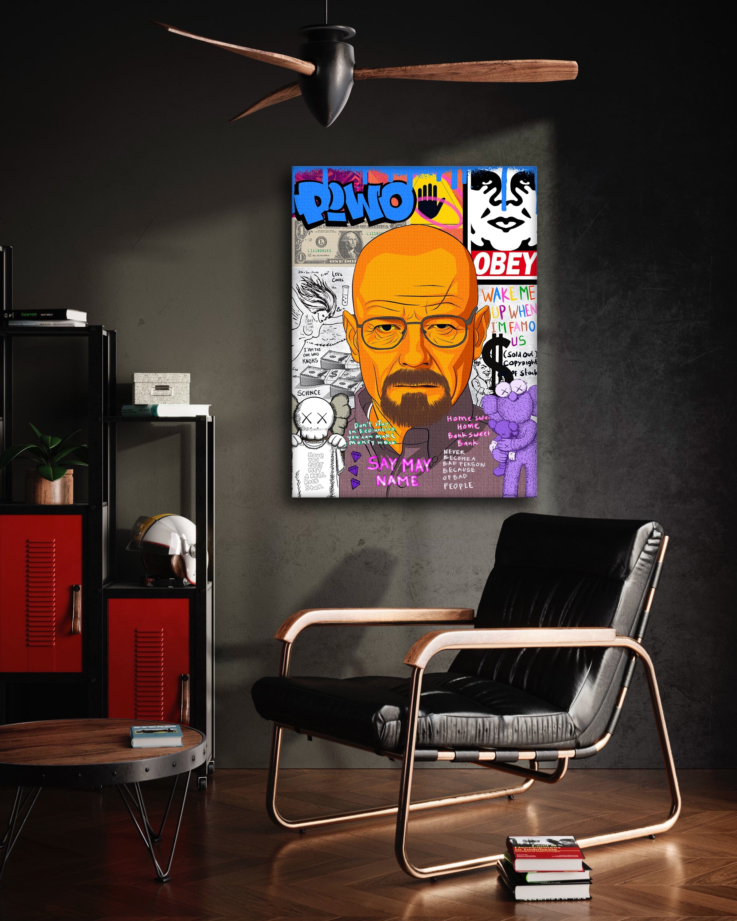 Say my Name Walter - Leinwandbild Pop Art