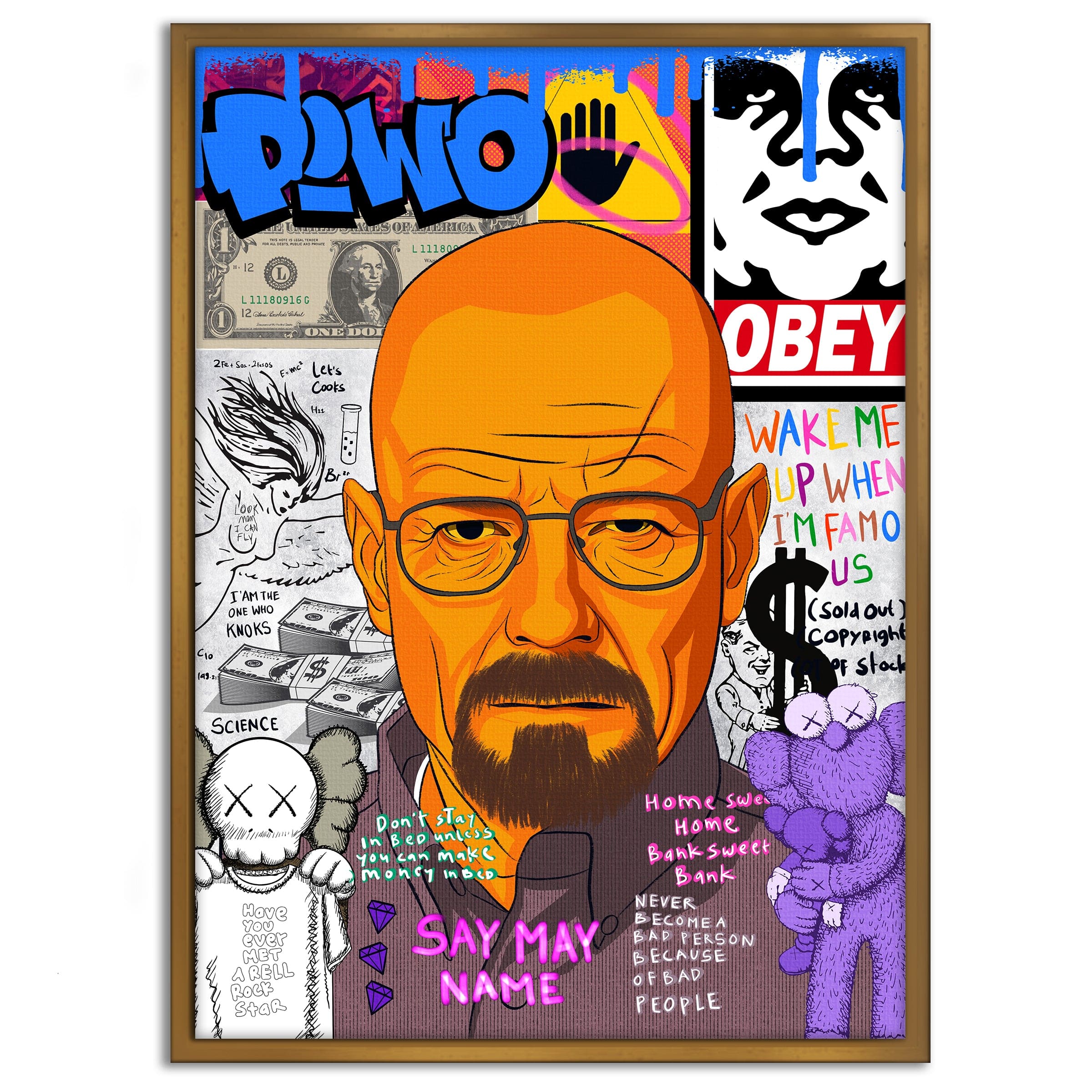 Say my Name Walter - Leinwandbild Pop Art