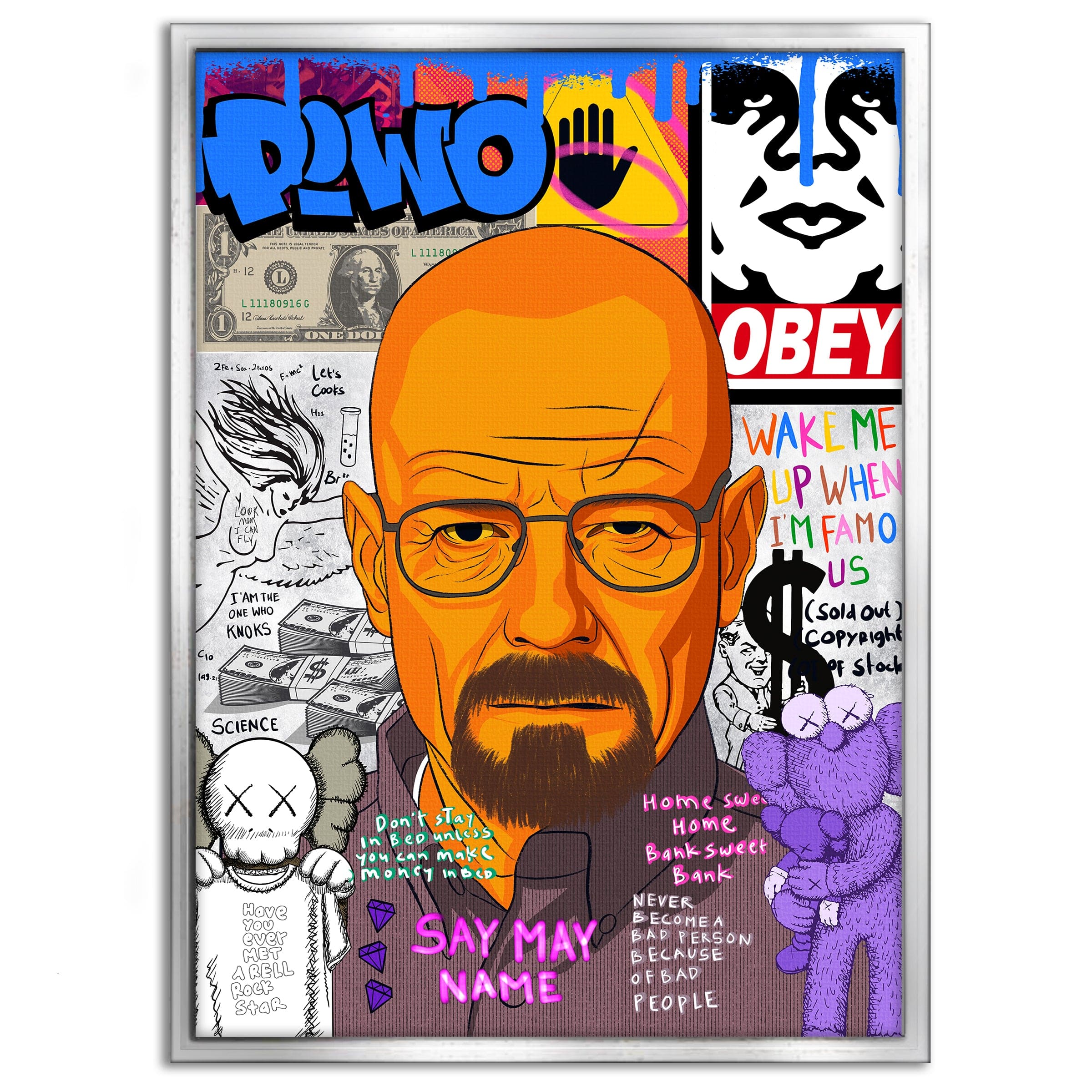 Say my Name Walter - Leinwandbild Pop Art