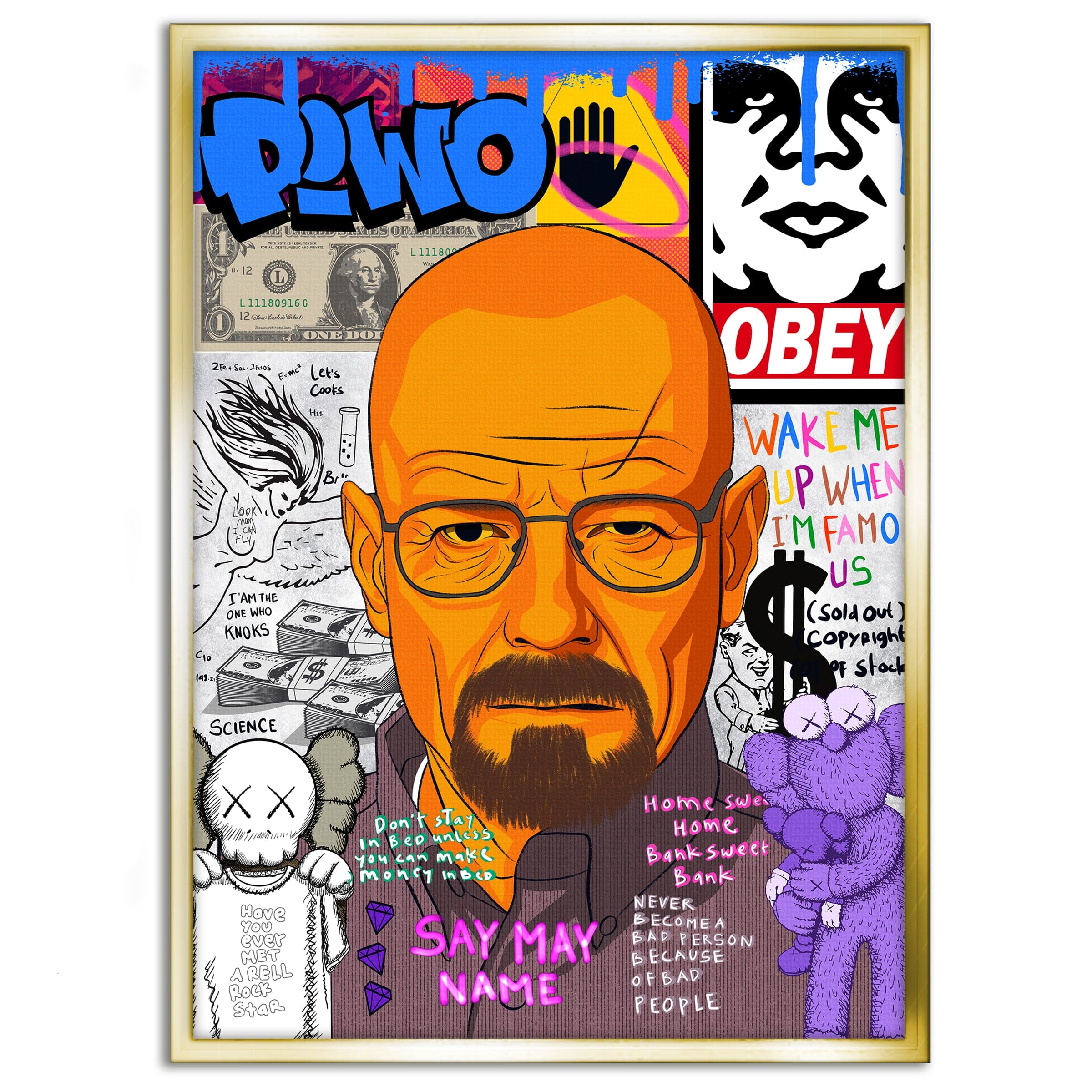 Say my Name Walter - Leinwandbild Pop Art