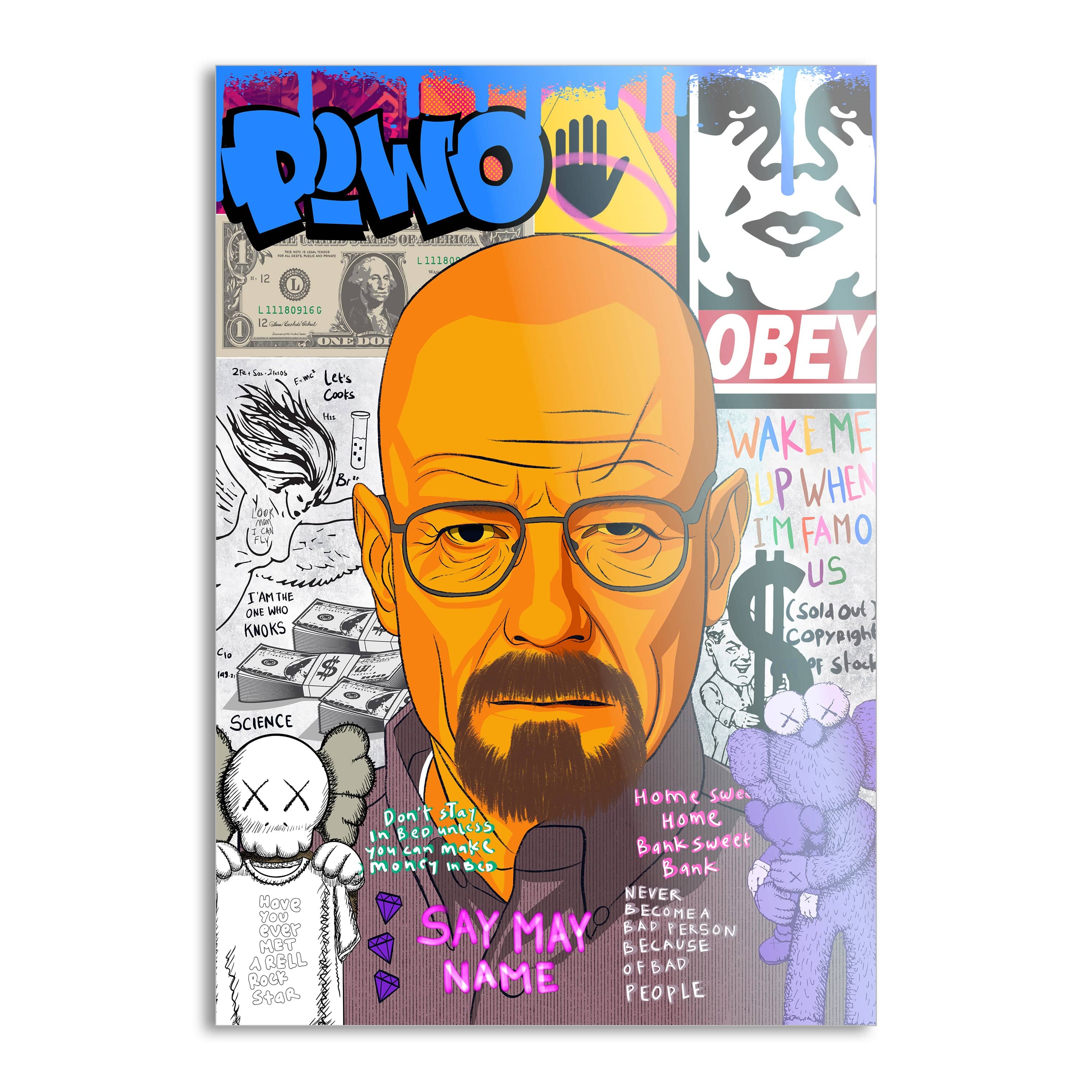 Say my Name Walter - Leinwandbild Pop Art