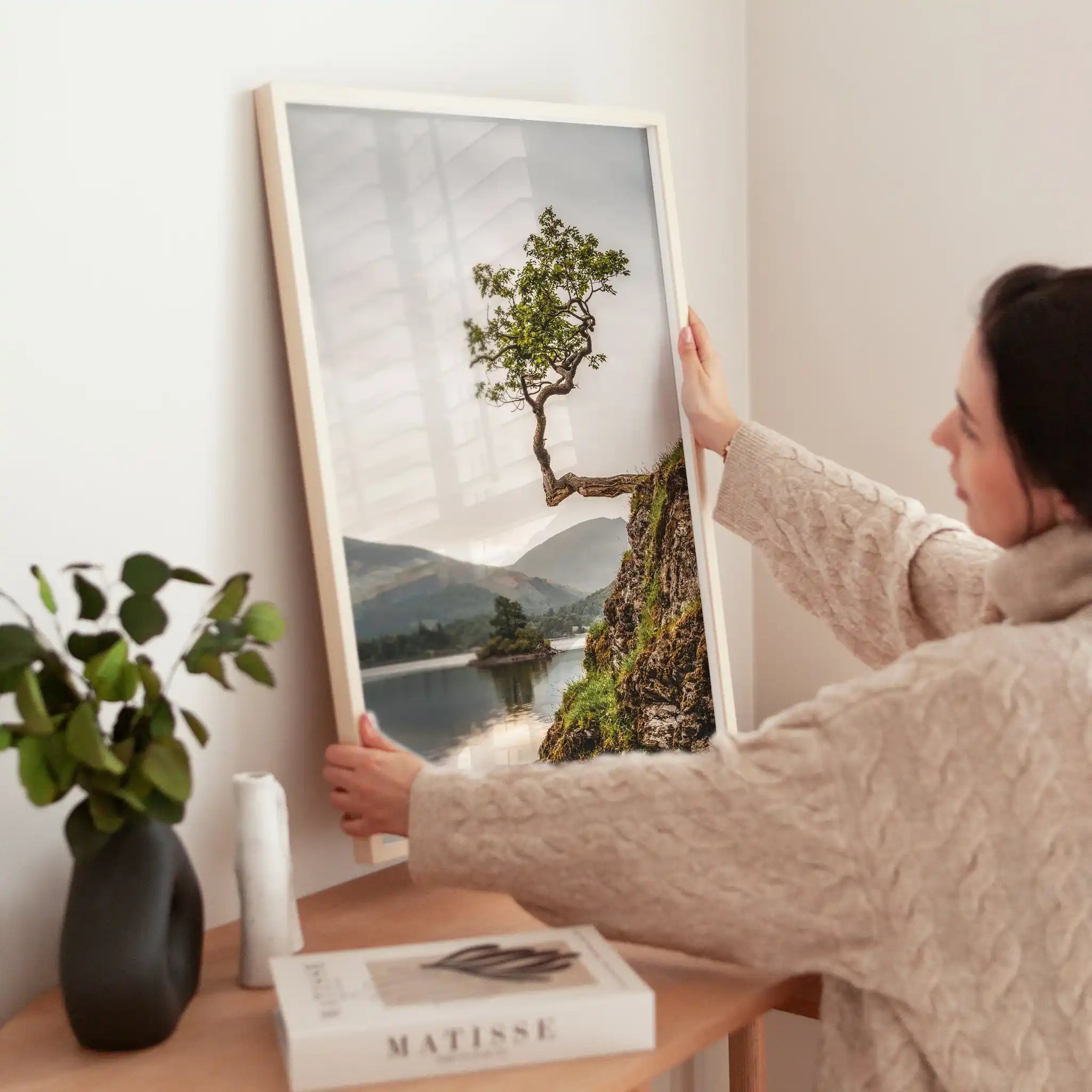 Lone Tree at Derwentwater – Lake District Wall Art Print by Chamonix Prints