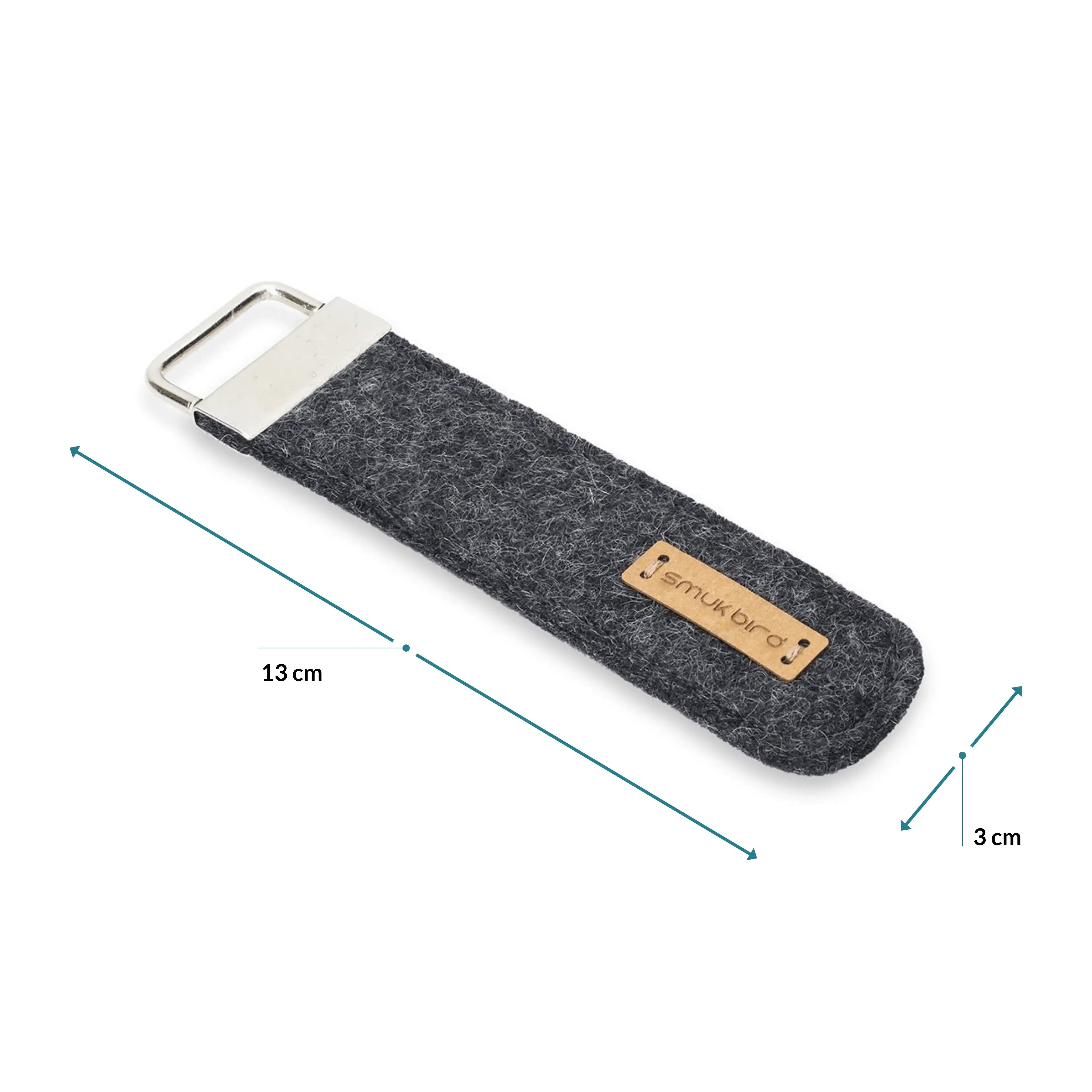 Schlüsselanhänger aus Filz | anthrazit
