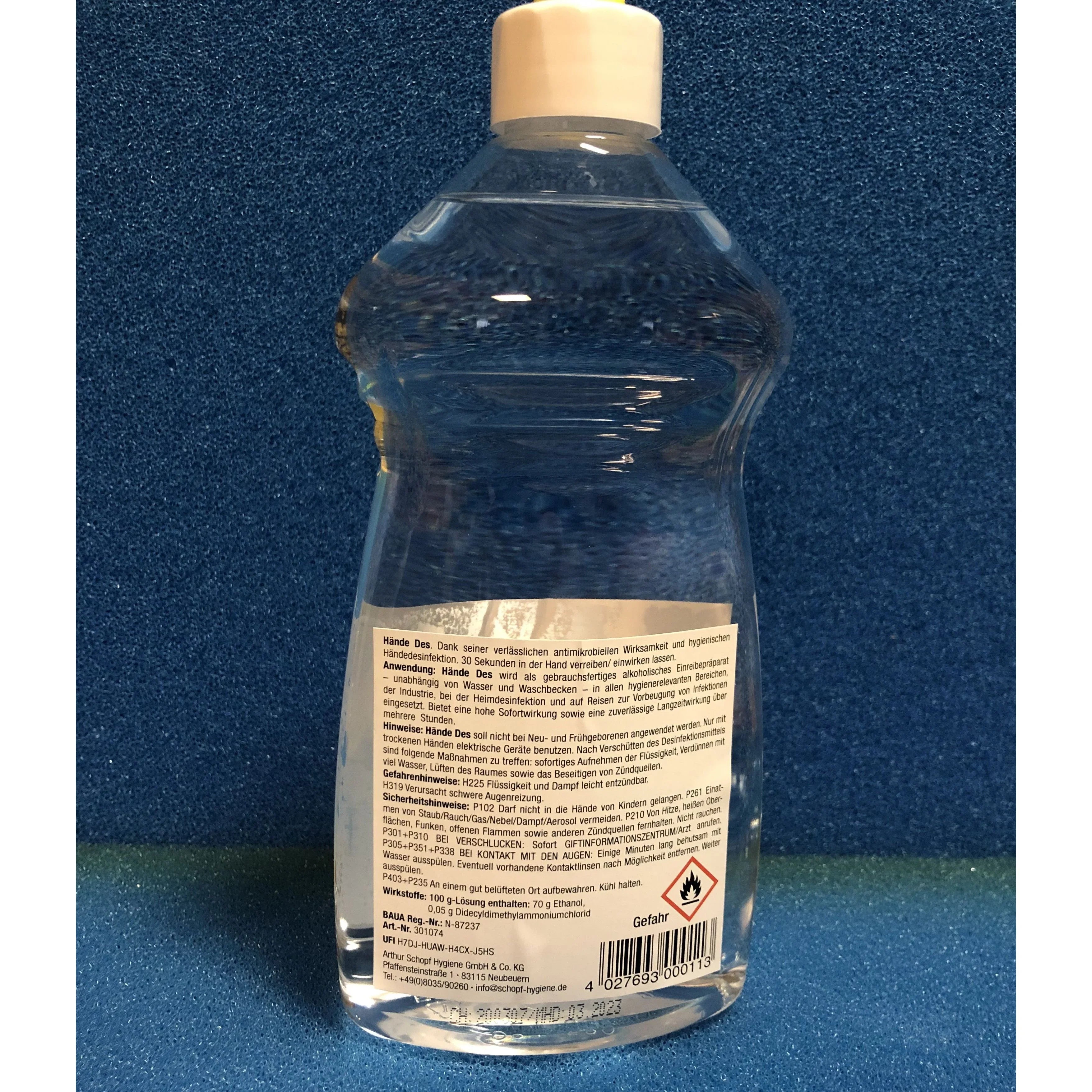 Schopf Hygiene Hände Des Desinfektionsmittel 500 ml - Japankoi.net