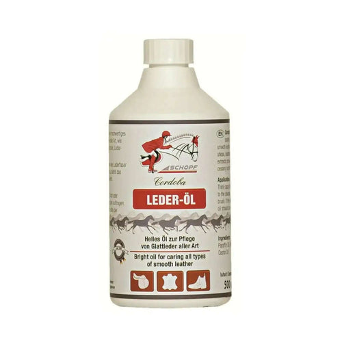 Schopf Riders Cordoba Leder-Öl 500 ml – Helles Pflegeöl für Glattleder und Lederwaren zur optimalen Pflege