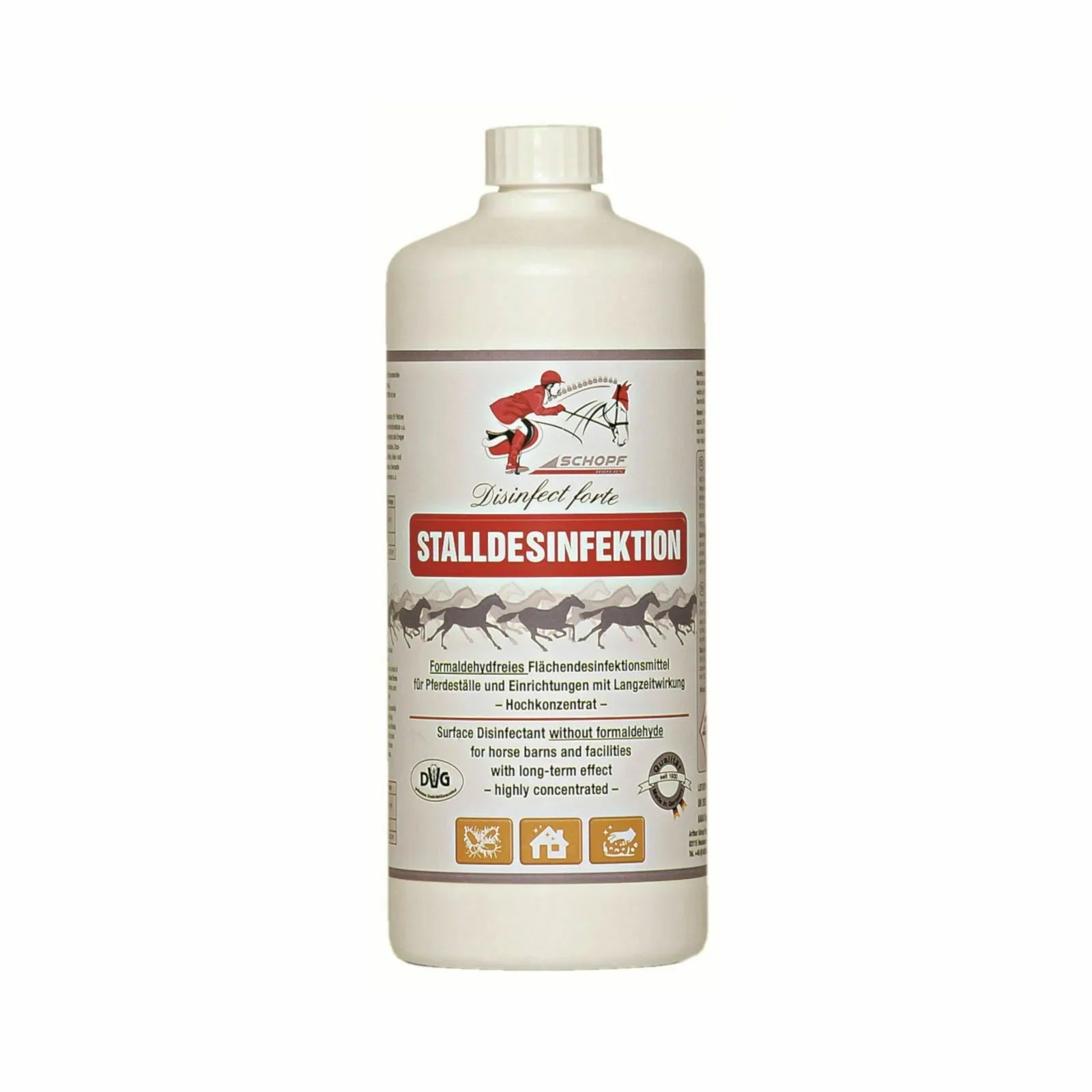 Schopf Riders Disinfect forte Stalldesinfektion Formaldehydfrei 1L - Japankoi.net