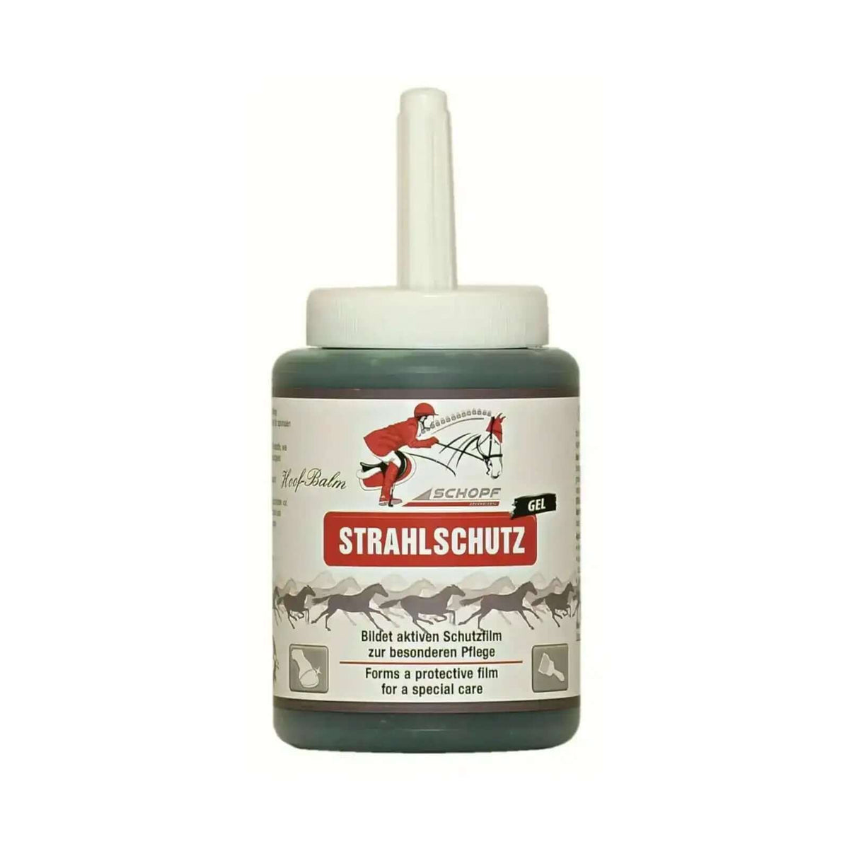 Schopf Riders Hufpflege Balm Strahlschutz Gel 450 ml - Optimaler Schutz für gesunde Pferdehufe und Kronrand mit Lorbeeröl