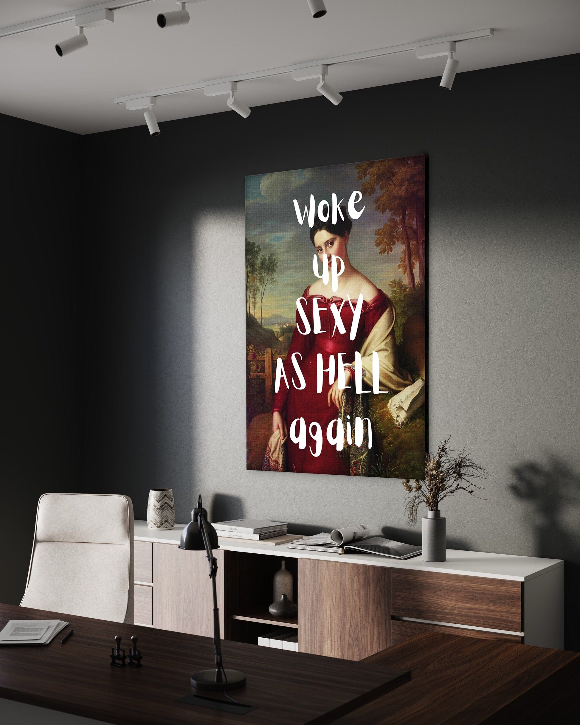 Sexy as hell - Leinwandbild Quotes by SimpleCanvas