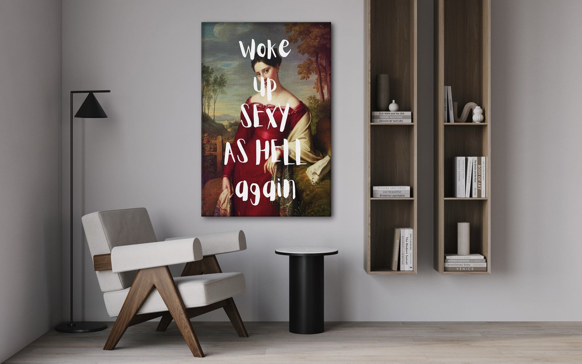 Sexy as hell - Leinwandbild Quotes by SimpleCanvas