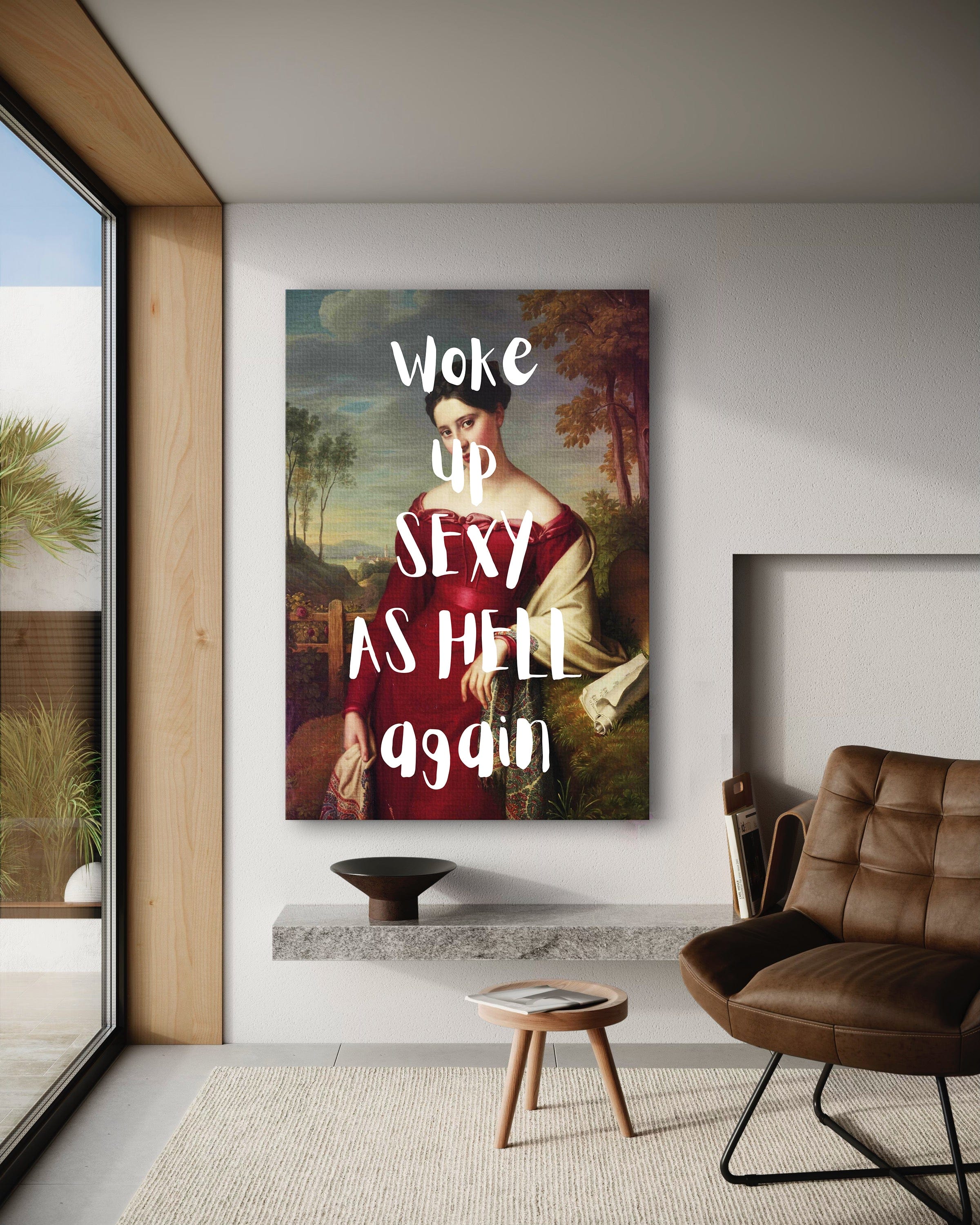 Sexy as hell - Leinwandbild Quotes by SimpleCanvas