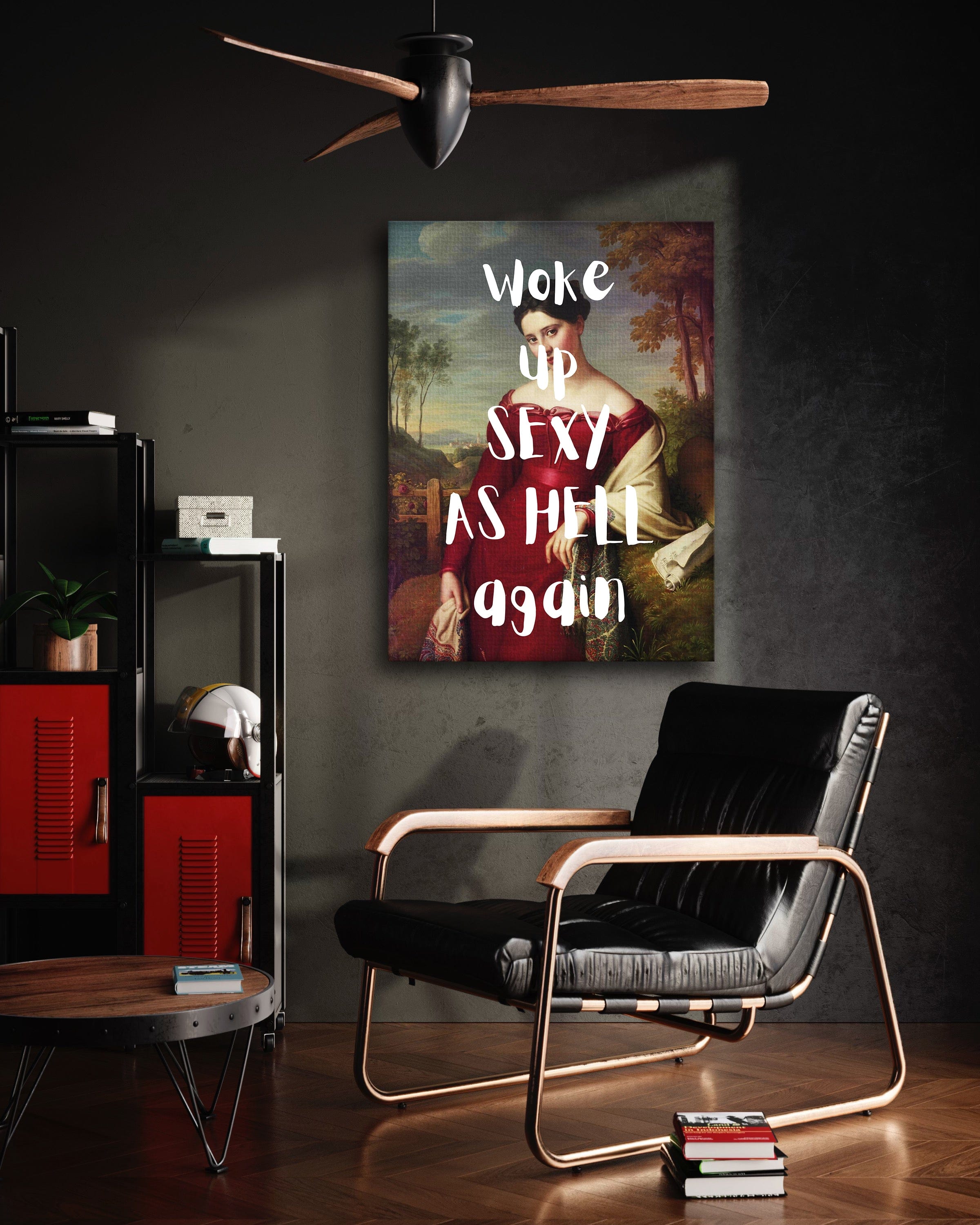 Sexy as hell - Leinwandbild Quotes by SimpleCanvas