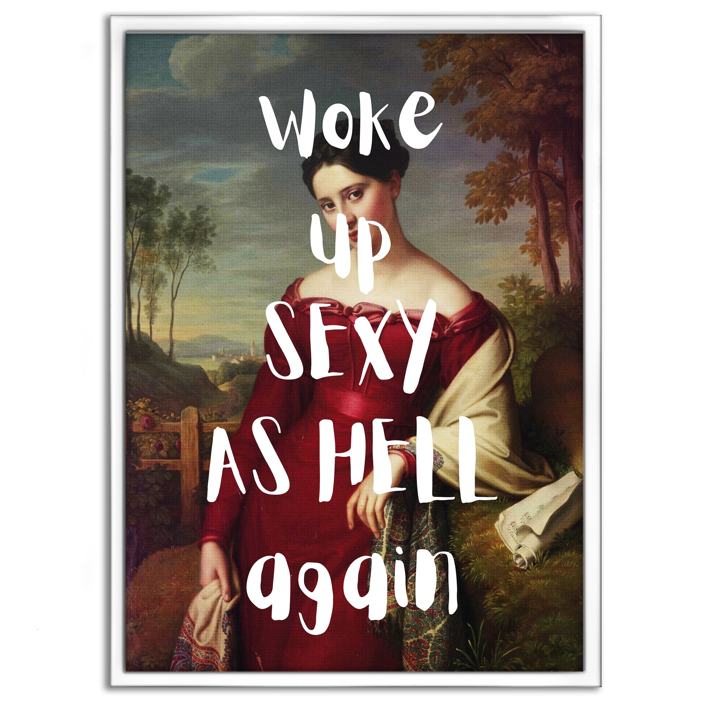 Sexy as hell - Leinwandbild Quotes by SimpleCanvas