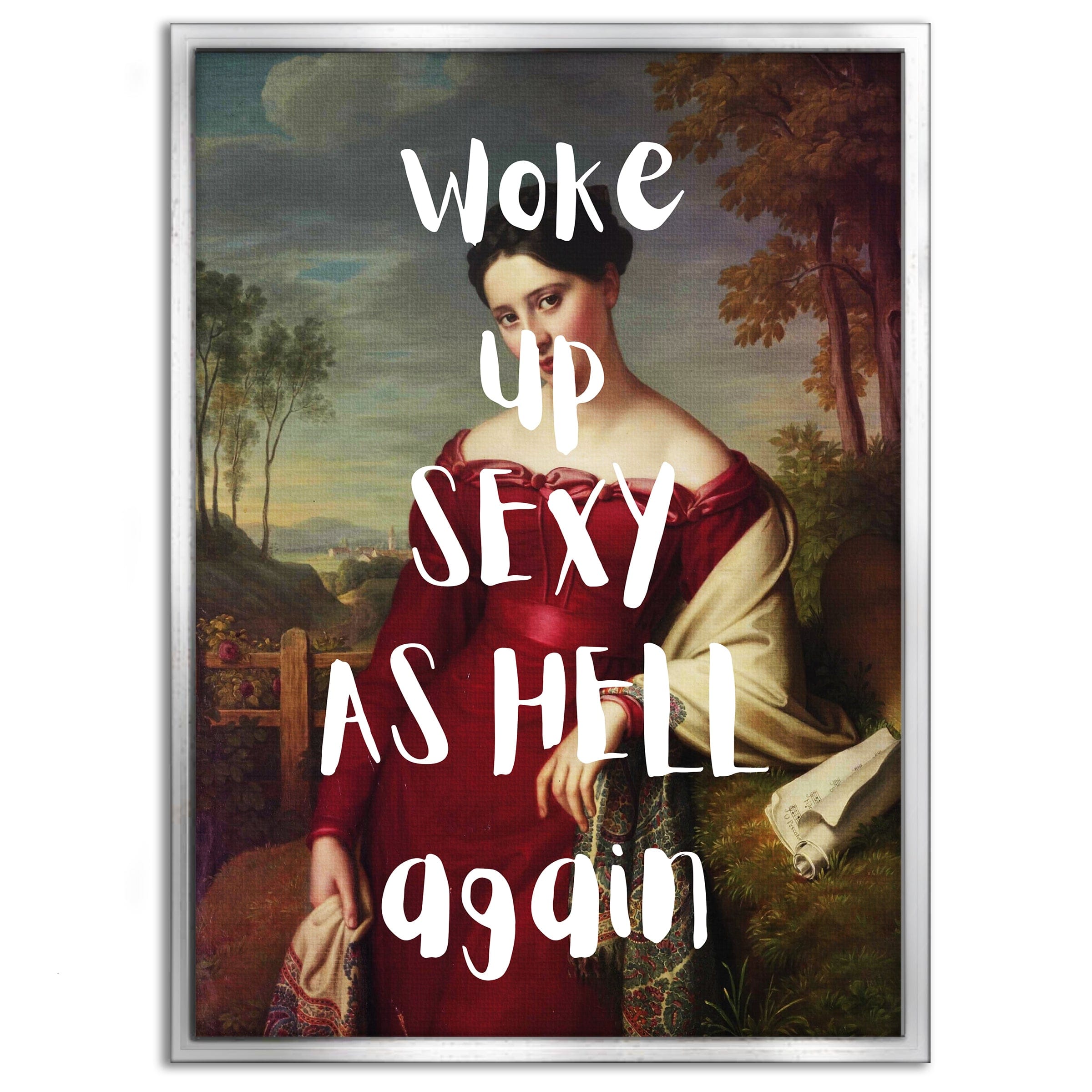 Sexy as hell - Leinwandbild Quotes by SimpleCanvas