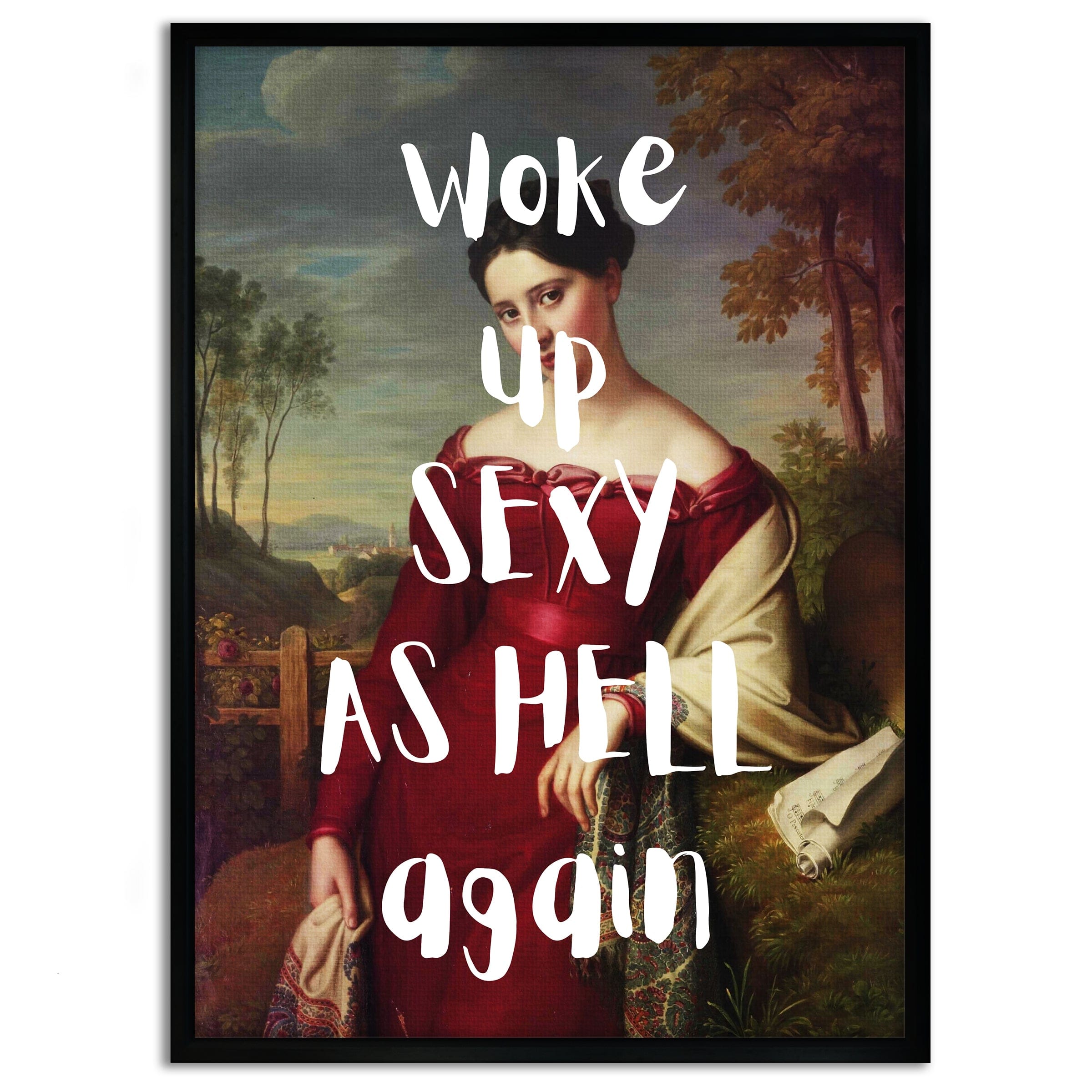 Sexy as hell - Leinwandbild Quotes by SimpleCanvas