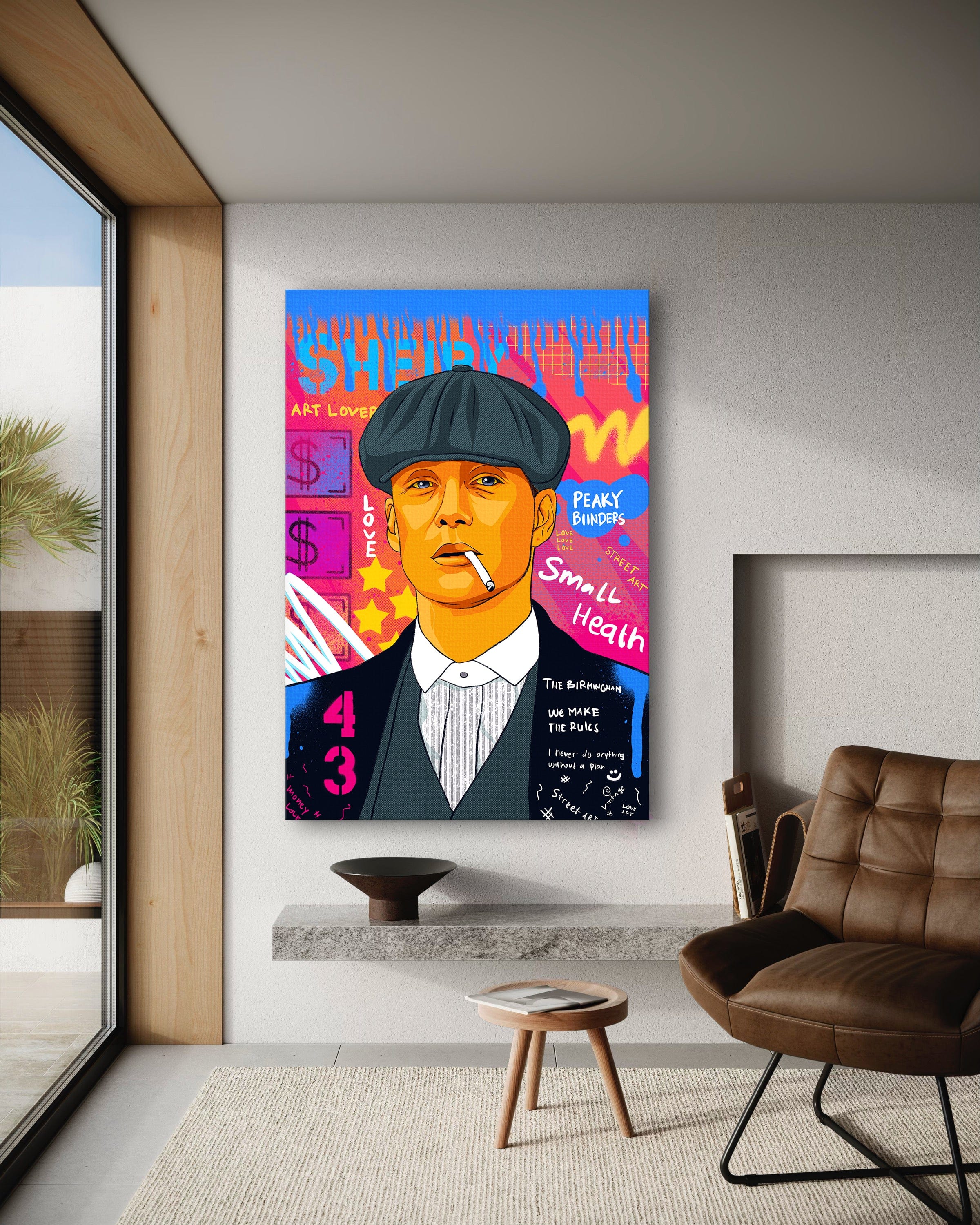 Shelby - Leinwandbild Pop Art