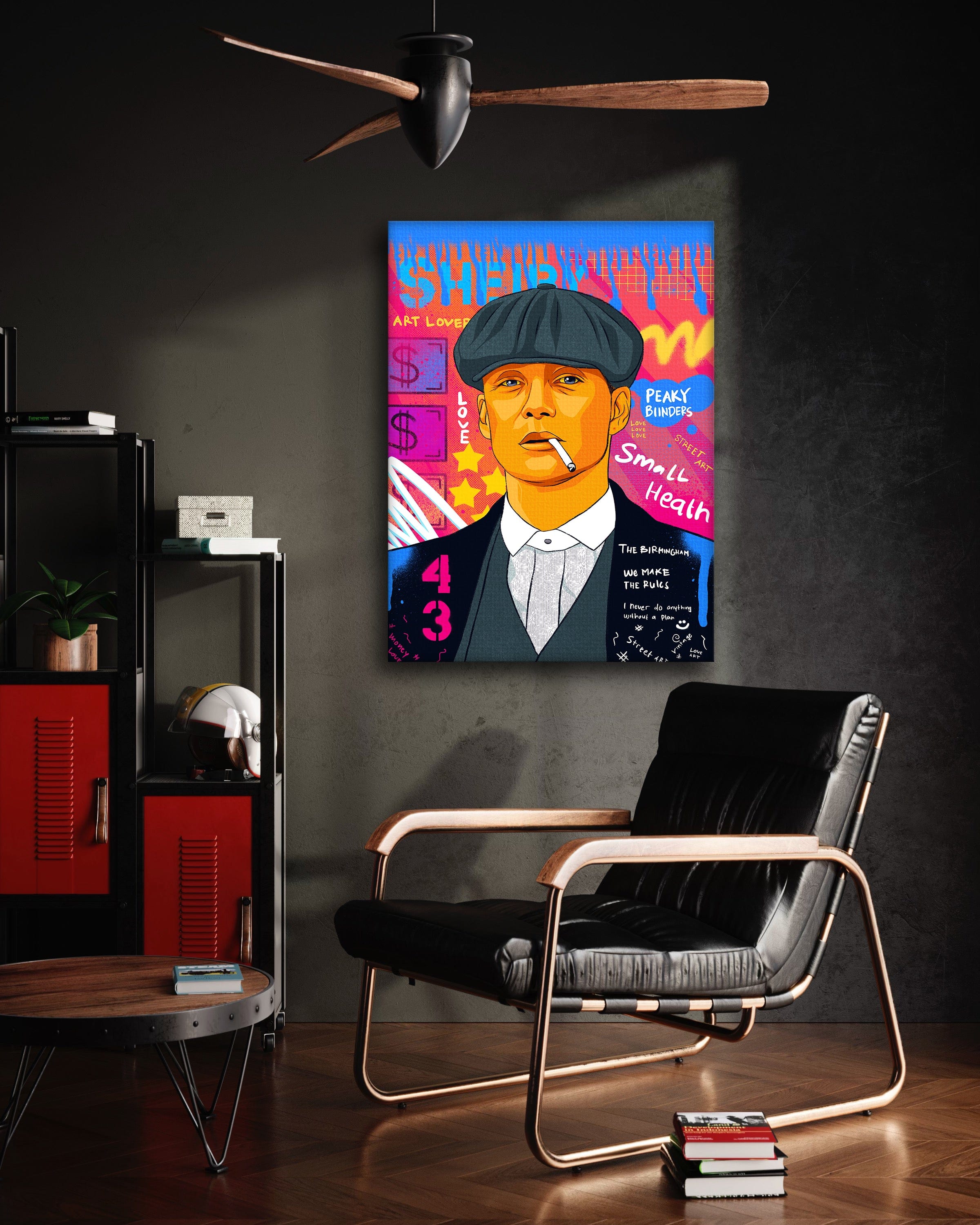 Shelby - Leinwandbild Pop Art