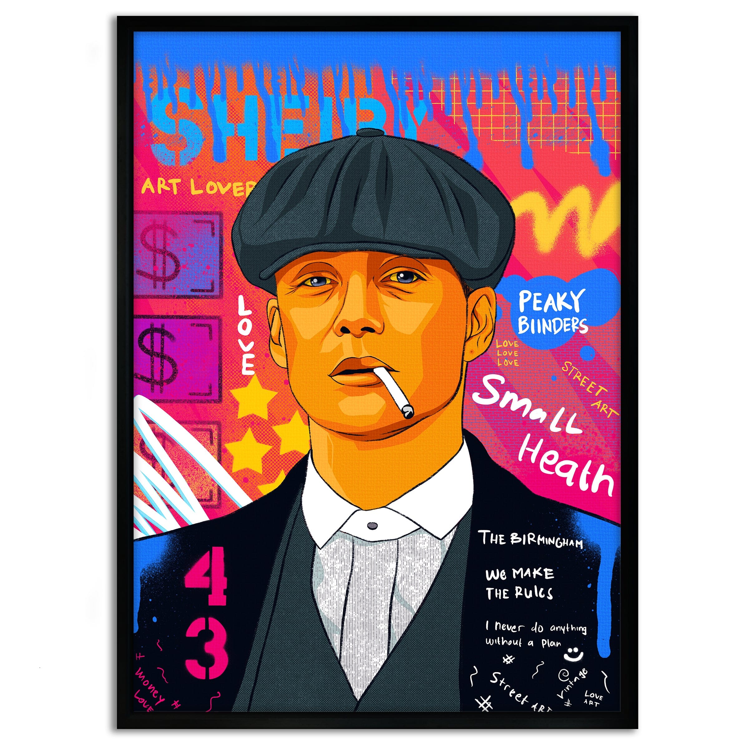 Shelby - Leinwandbild Pop Art