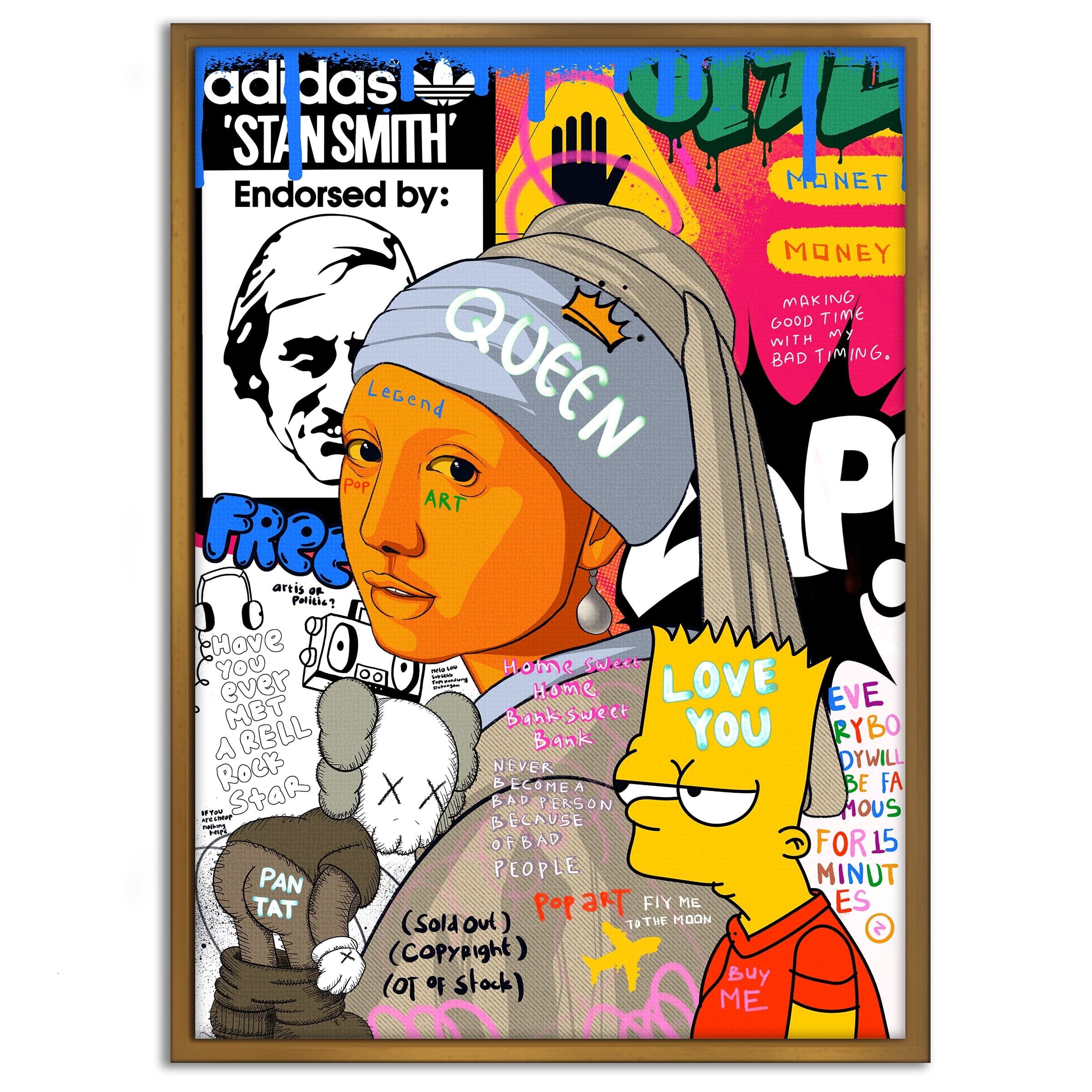 Showtime Pearl - Leinwandbild Pop Art