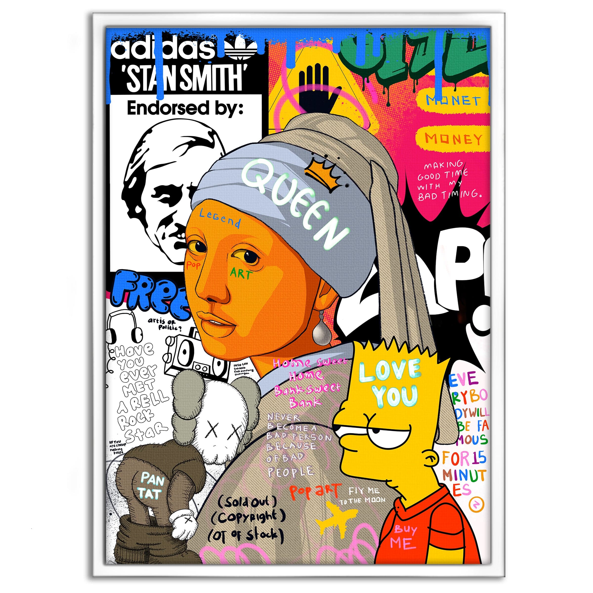 Showtime Pearl - Leinwandbild Pop Art