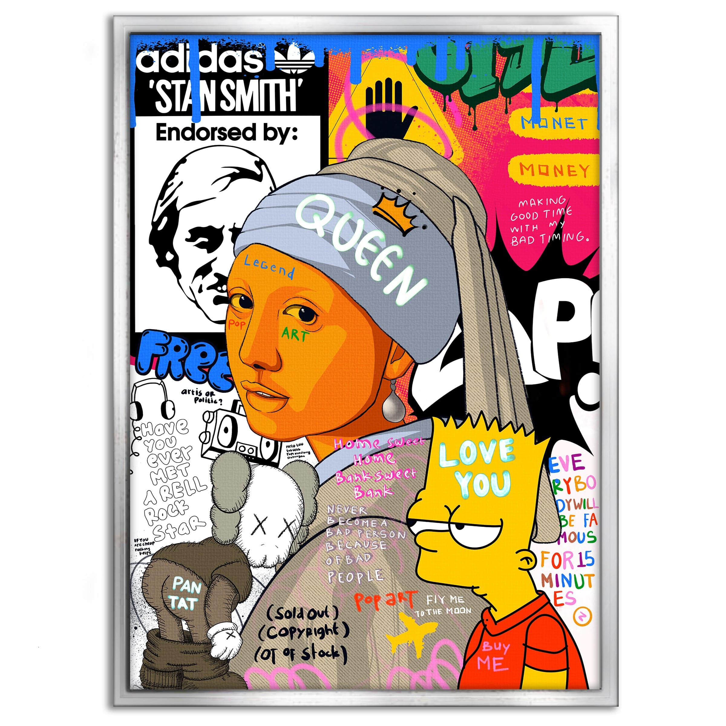 Showtime Pearl - Leinwandbild Pop Art