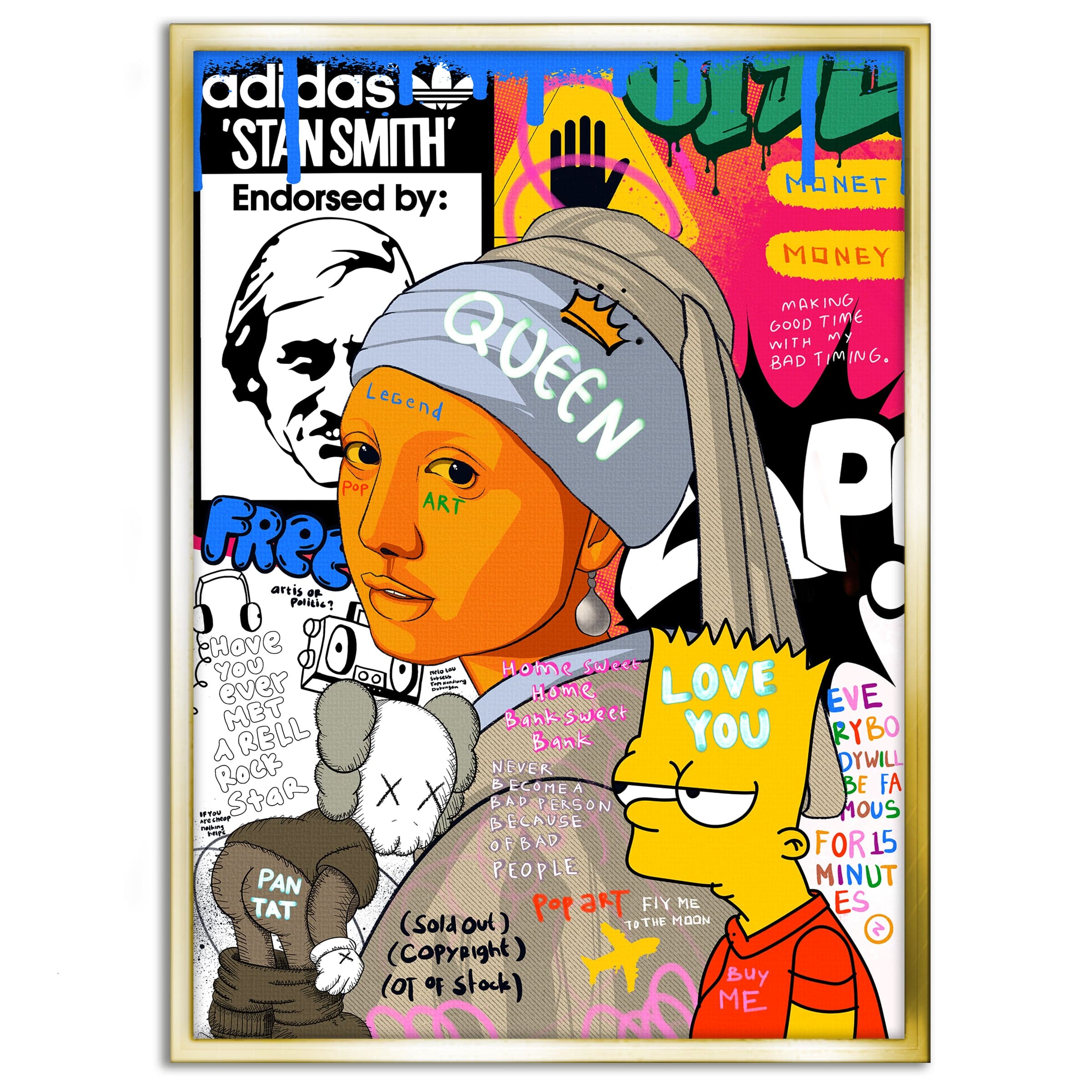 Showtime Pearl - Leinwandbild Pop Art