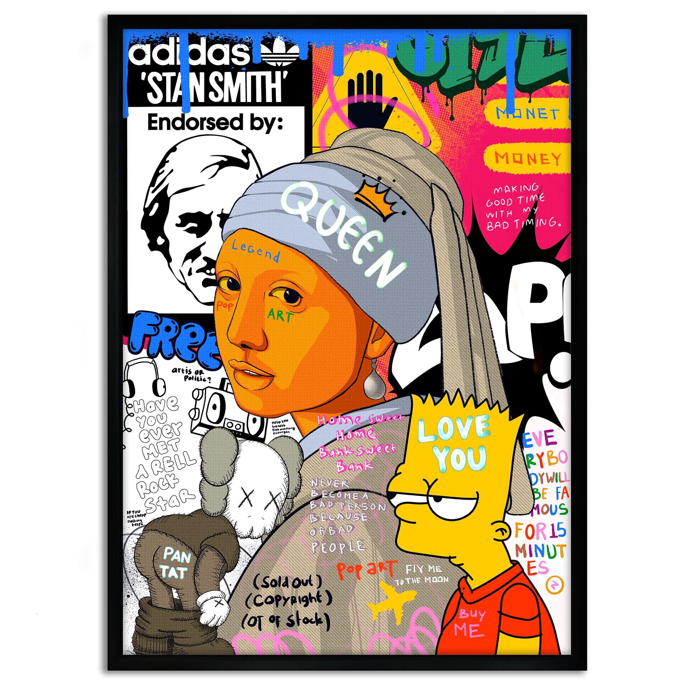 Showtime Pearl - Leinwandbild Pop Art