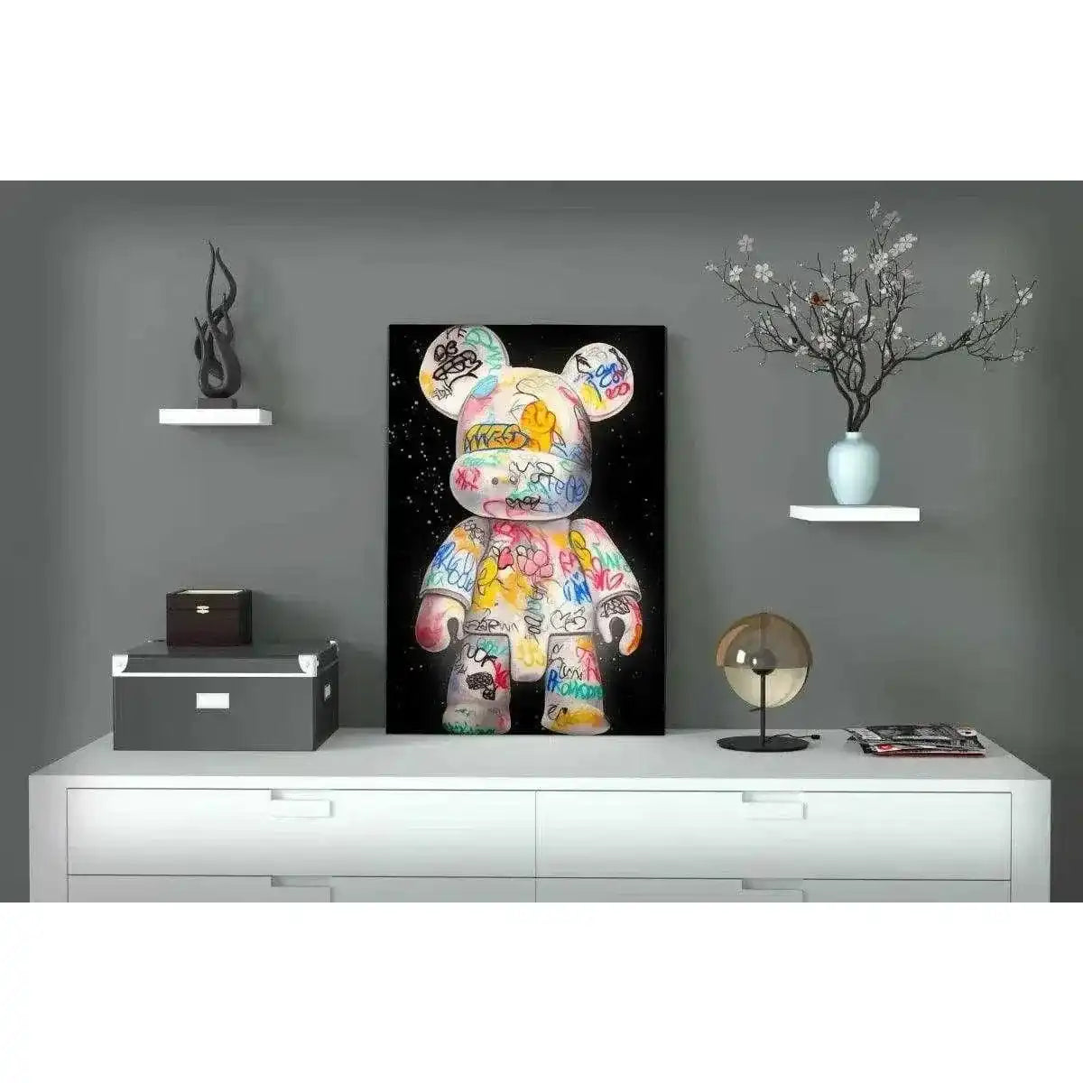 Signature Bear - Leinwandbild Luxuriös by SimpleCanvas