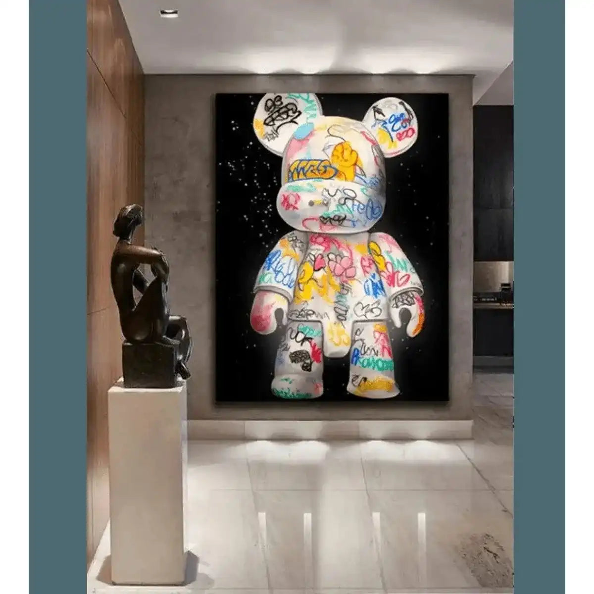 Signature Bear - Leinwandbild Luxuriös by SimpleCanvas