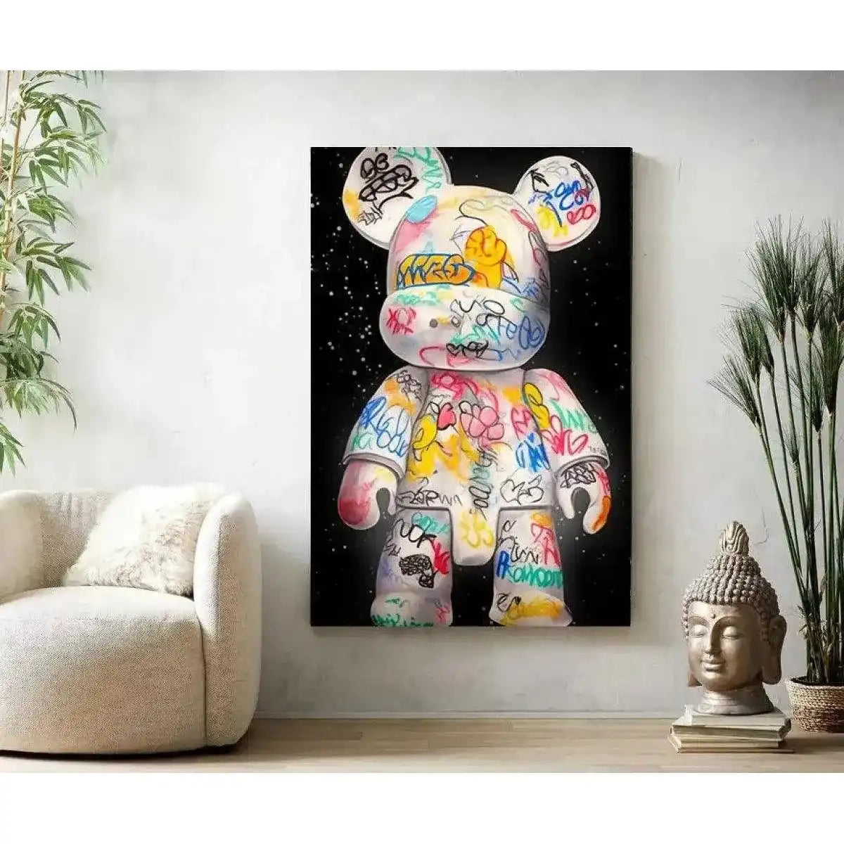 Signature Bear - Leinwandbild Luxuriös by SimpleCanvas