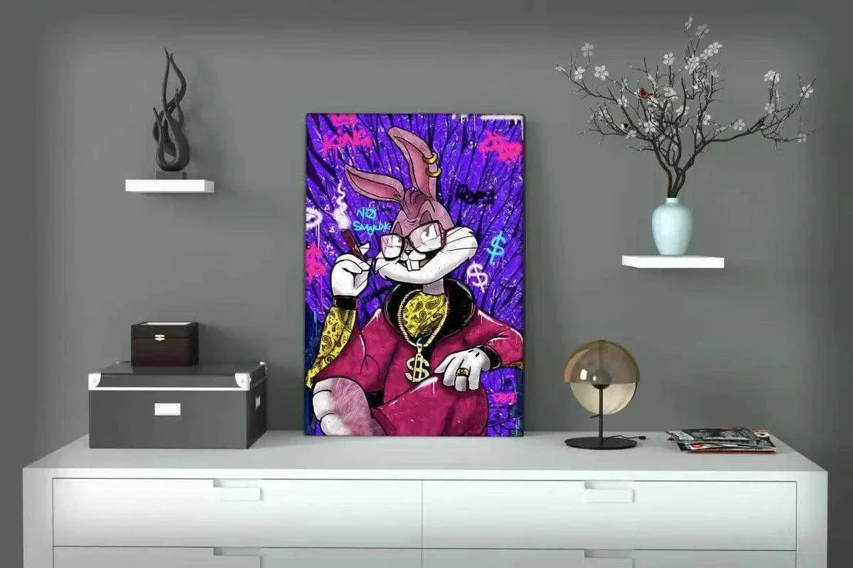 Smoking Bugs - Leinwandbild Pop Art by SimpleCanvas