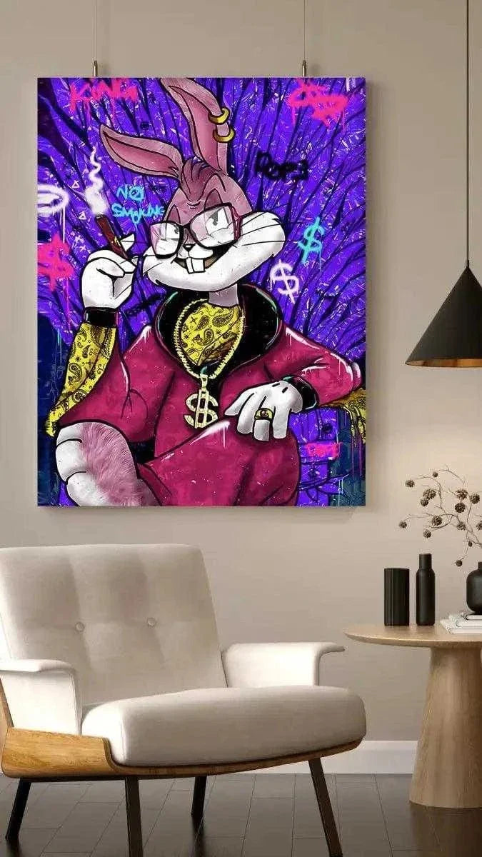 Smoking Bugs - Leinwandbild Pop Art by SimpleCanvas