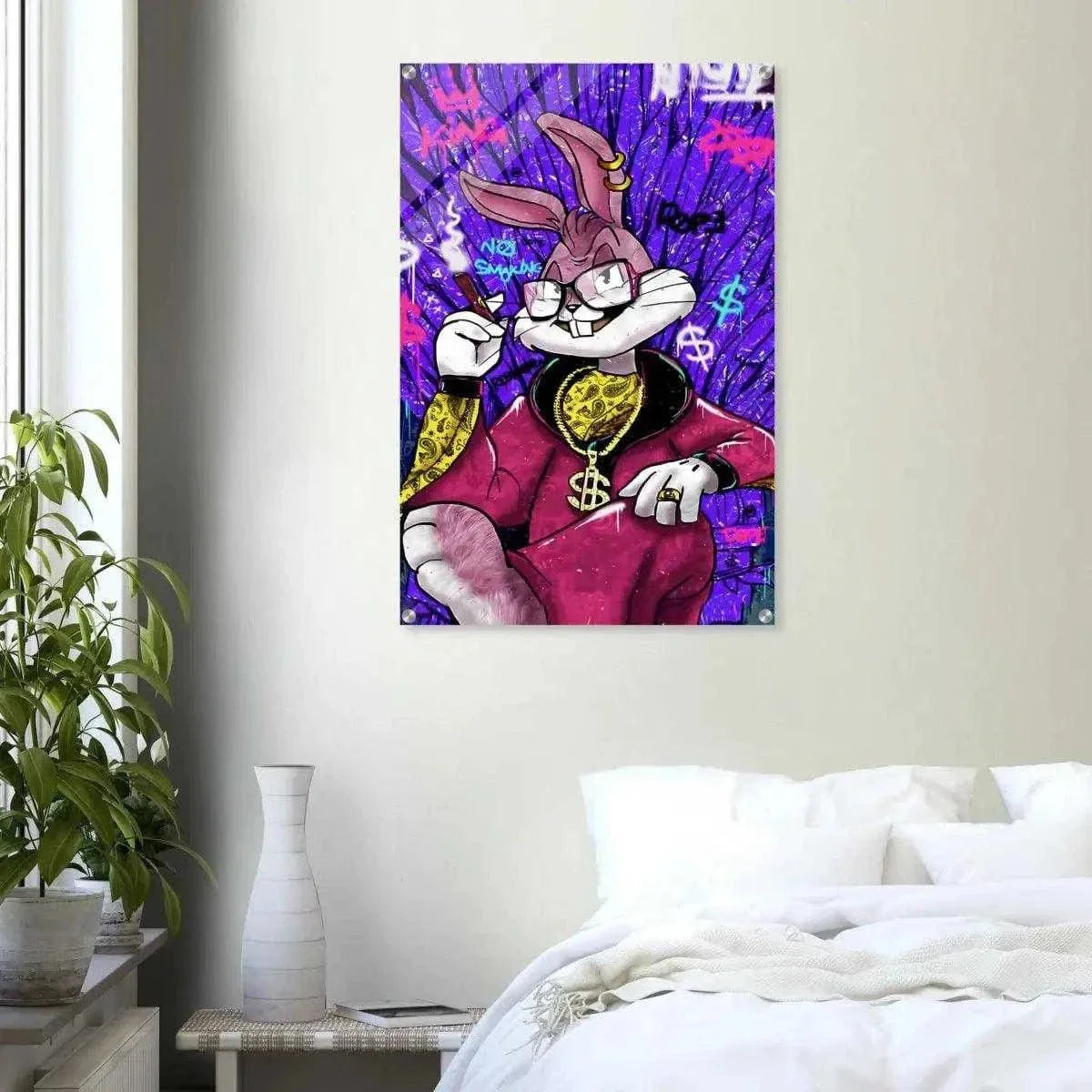 Smoking Bugs - Leinwandbild Pop Art by SimpleCanvas