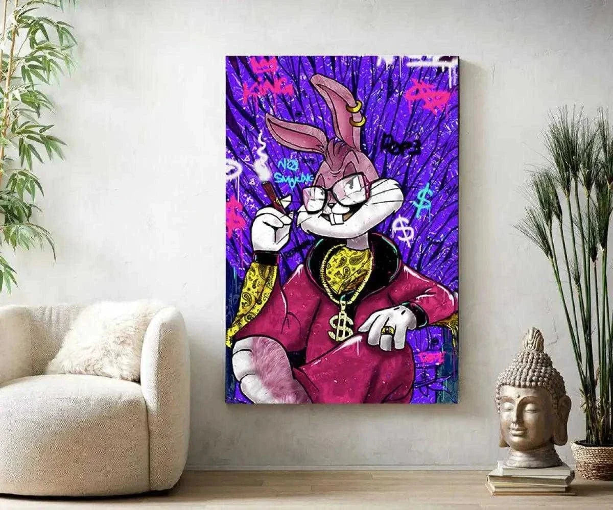 Smoking Bugs - Leinwandbild Pop Art by SimpleCanvas