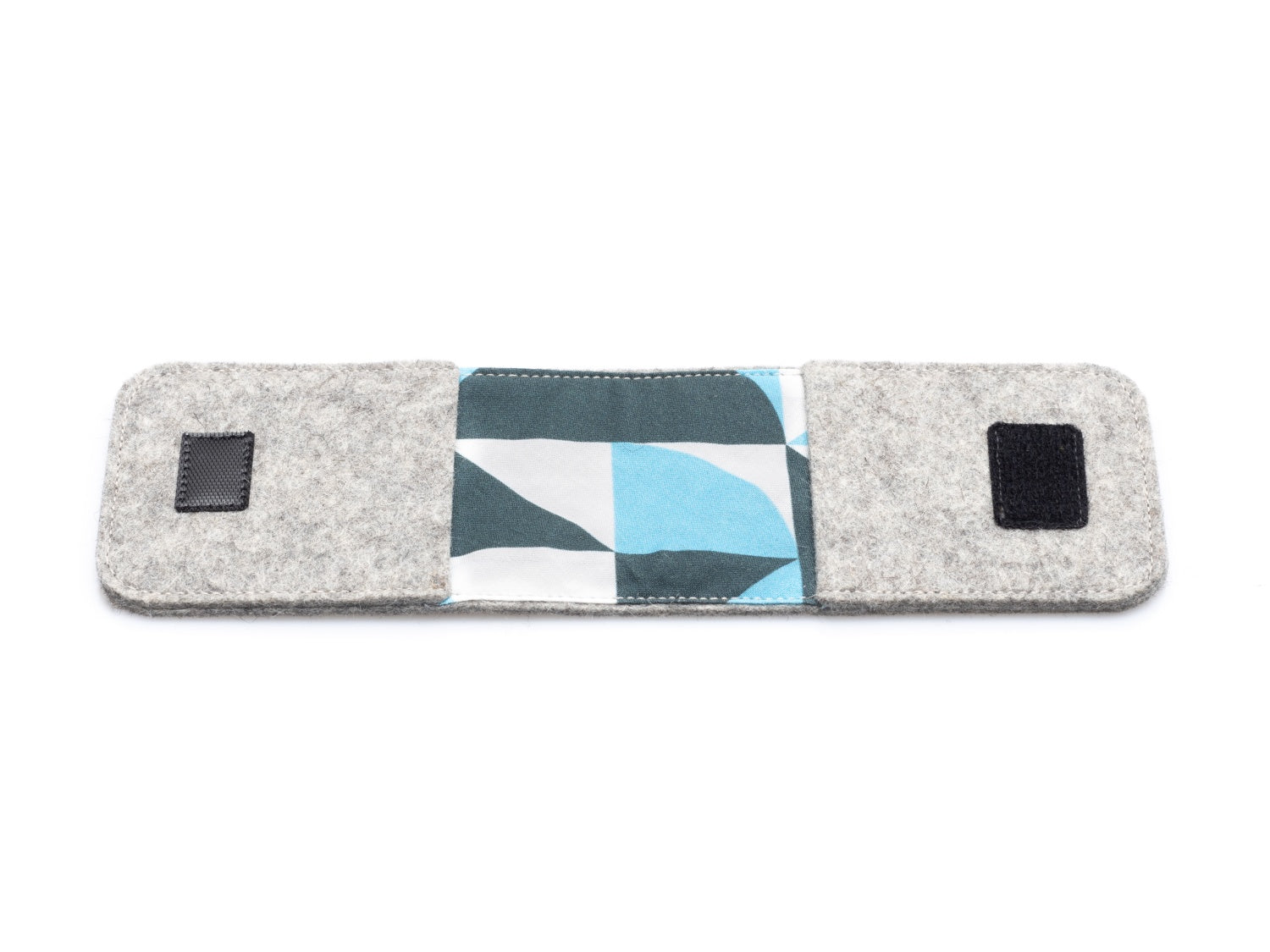EC Karten Etui aus Filz | hellgrau - Shapes