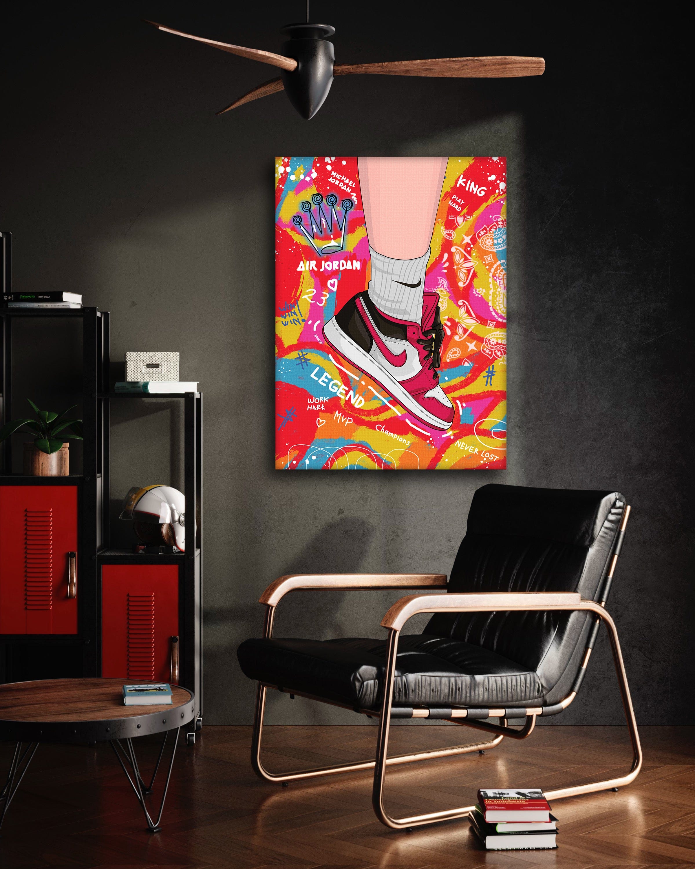 Sneakers Pop Art - Leinwandbild Pop Art