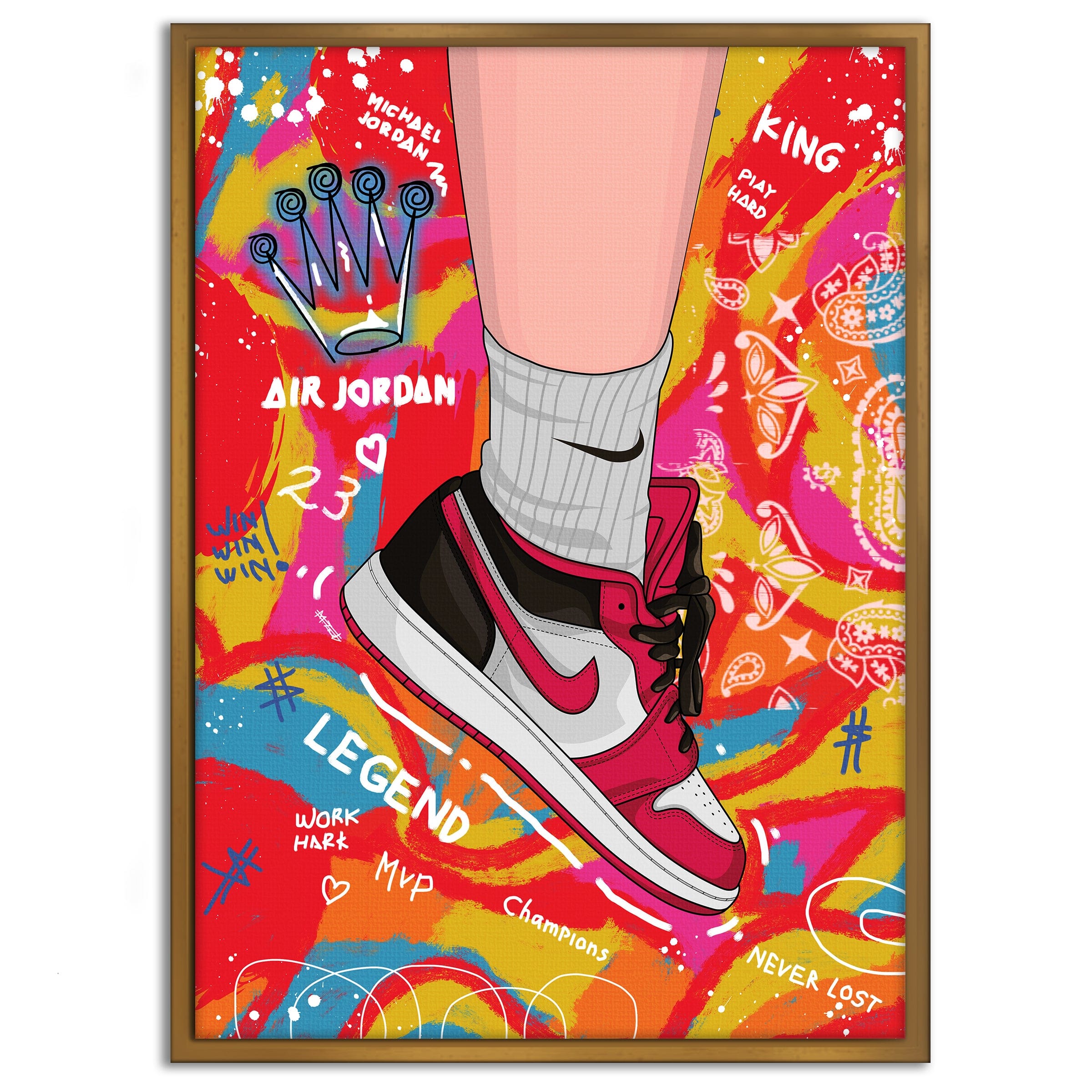 Sneakers Pop Art - Leinwandbild Pop Art