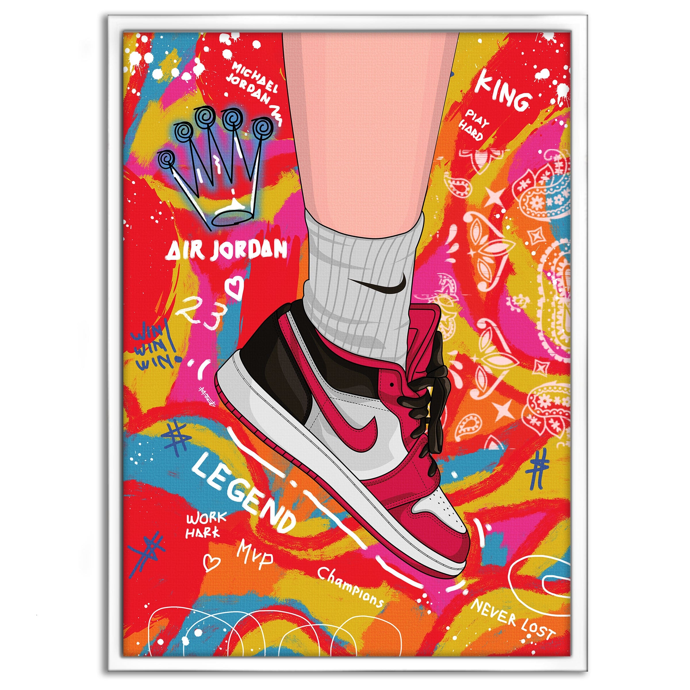 Sneakers Pop Art - Leinwandbild Pop Art