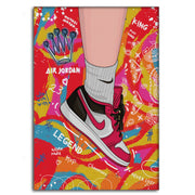 Sneakers Pop Art - Leinwandbild Pop Art