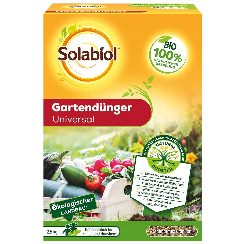 Solabiol Gartendünger Universal fördert das Wurzelwachstum 2,5kg - Japankoi.net