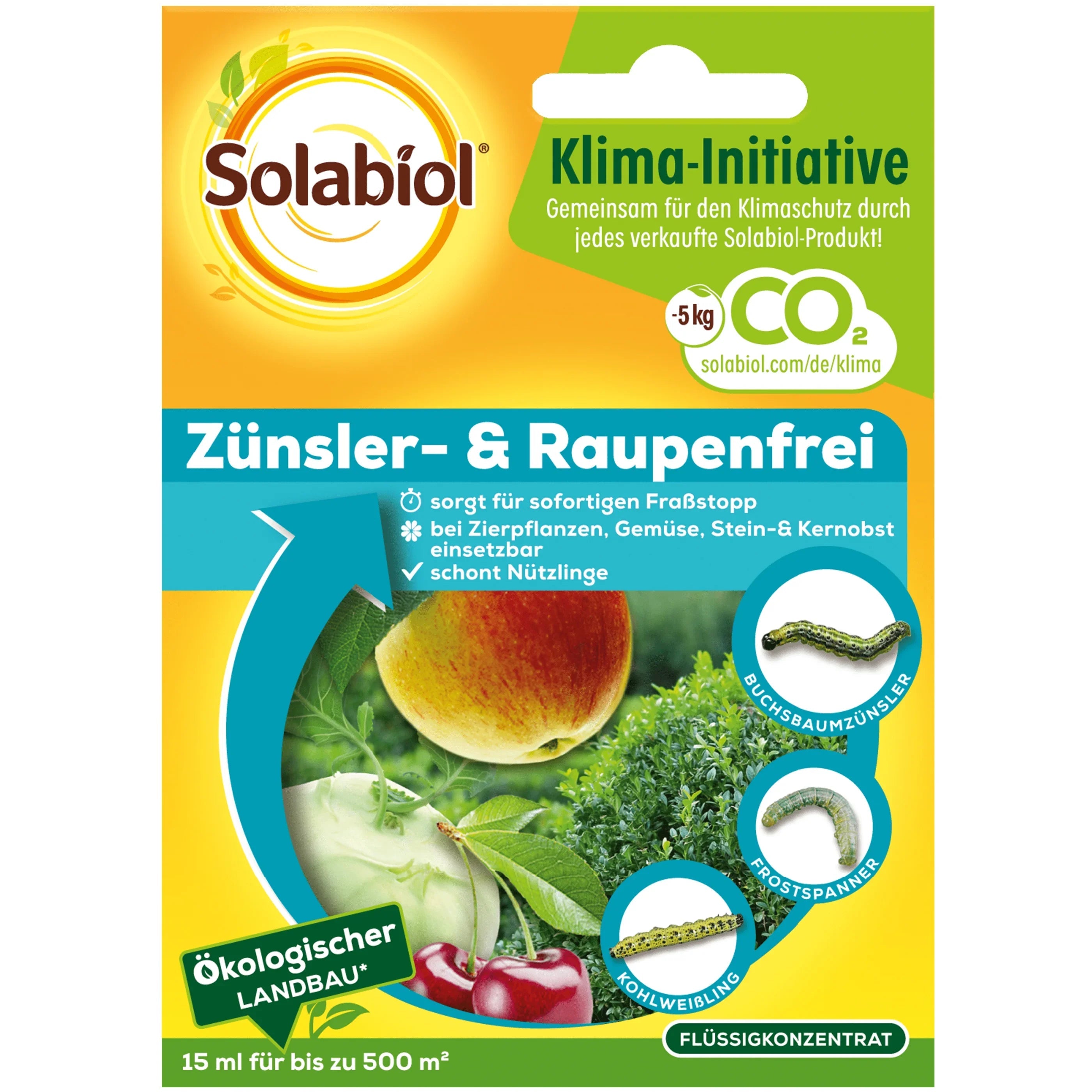 Solabiol Zünsler- & Raupenfrei sofortiger Fraßstopp 15 ml - Japankoi.net