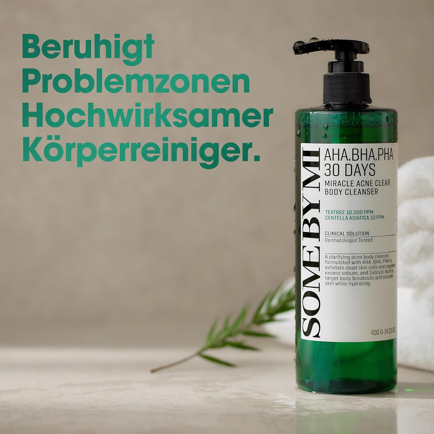 SOME BY MI AHA BHA PHA 30 Days Miracle Acne Clear Body Cleanser 400 ml