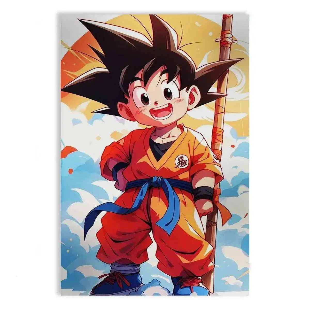 Son Goku - Dragon Ball - Anime Leinwandbild by SimpleCanvas