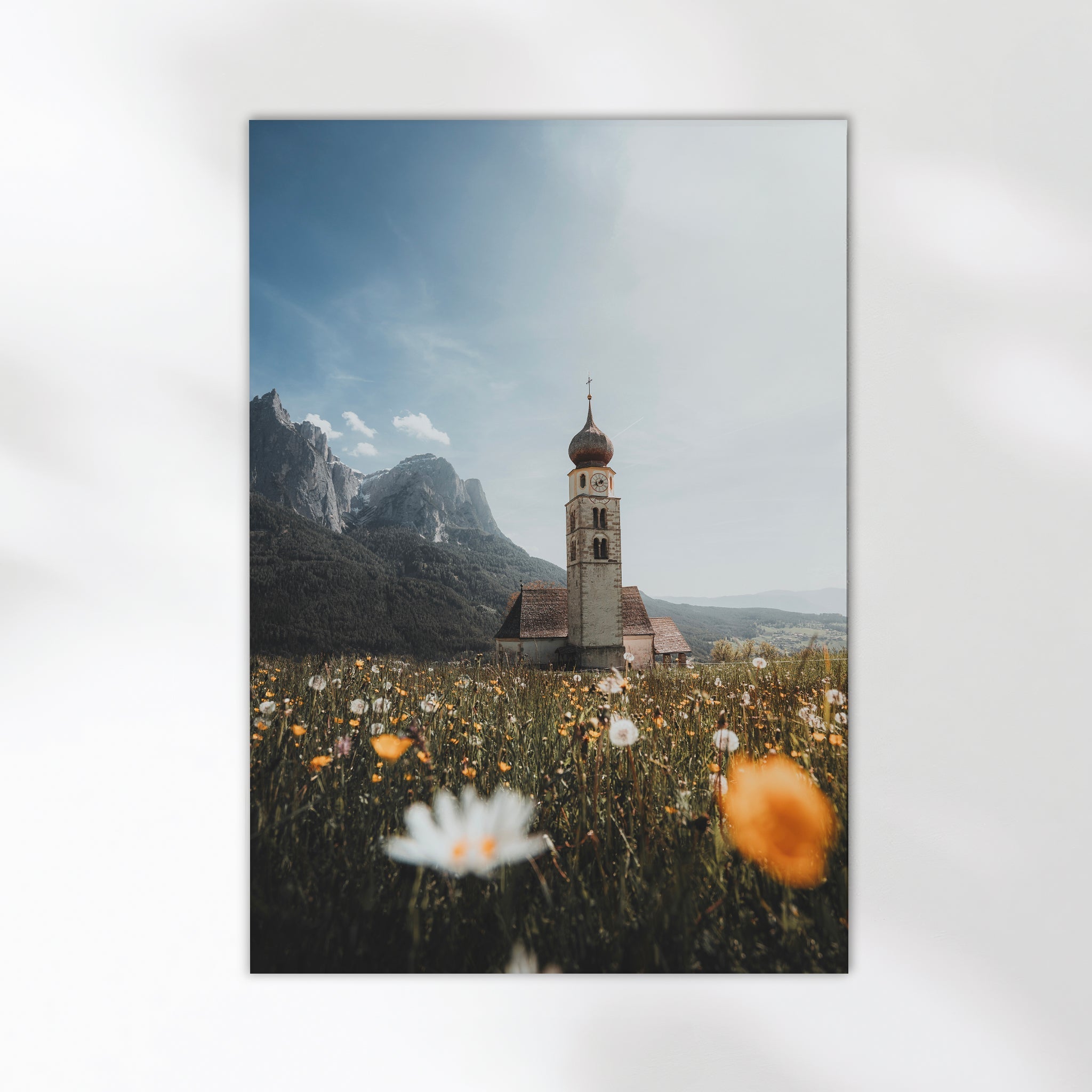 San Valentino Church – Dolomites Wall Art Photography Print