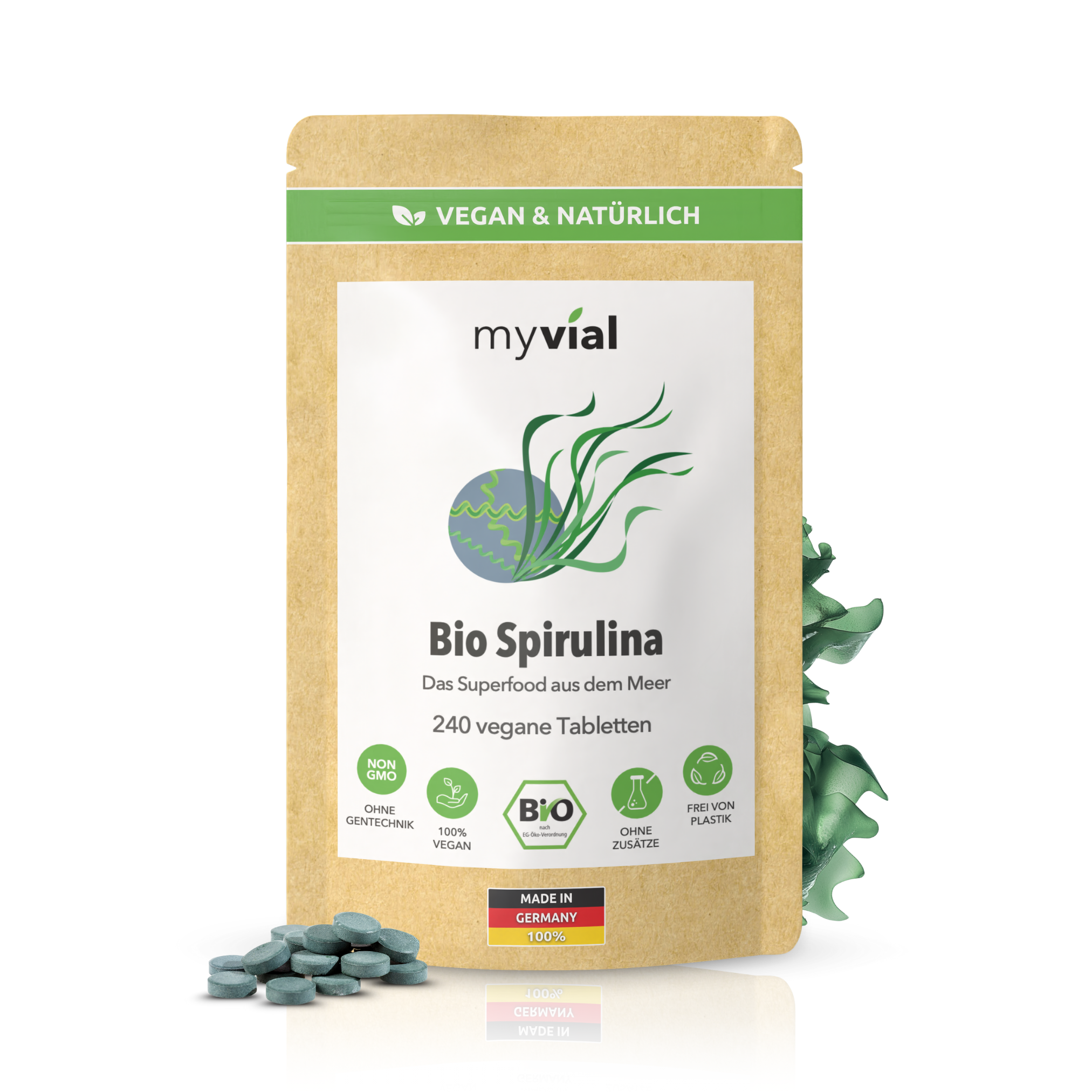 Bio Spirulina Tabletten Presslinge