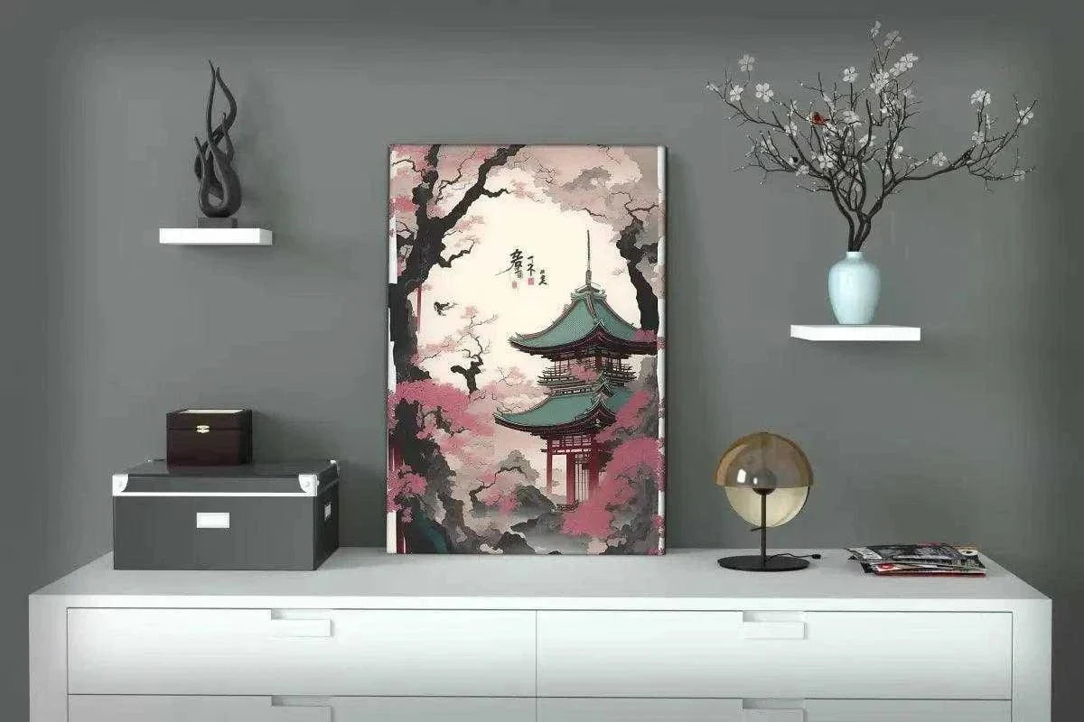 Spring in Japan - Leinwandbild Japanisch by SimpleCanvas