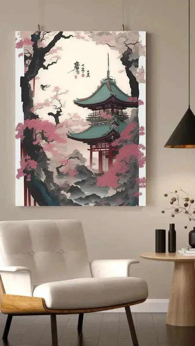 Spring in Japan - Leinwandbild Japanisch by SimpleCanvas