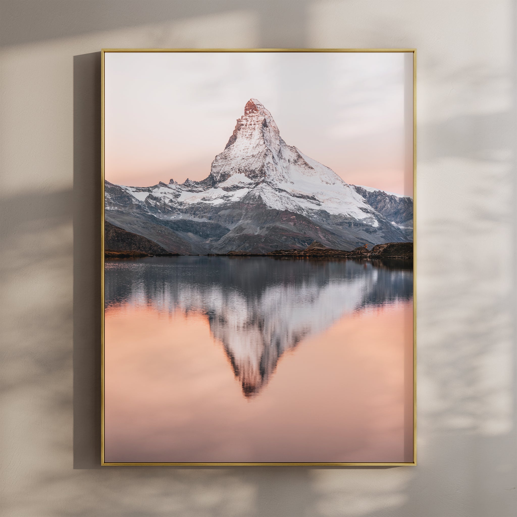 Matterhorn reflected in Stellisee, Switzerland